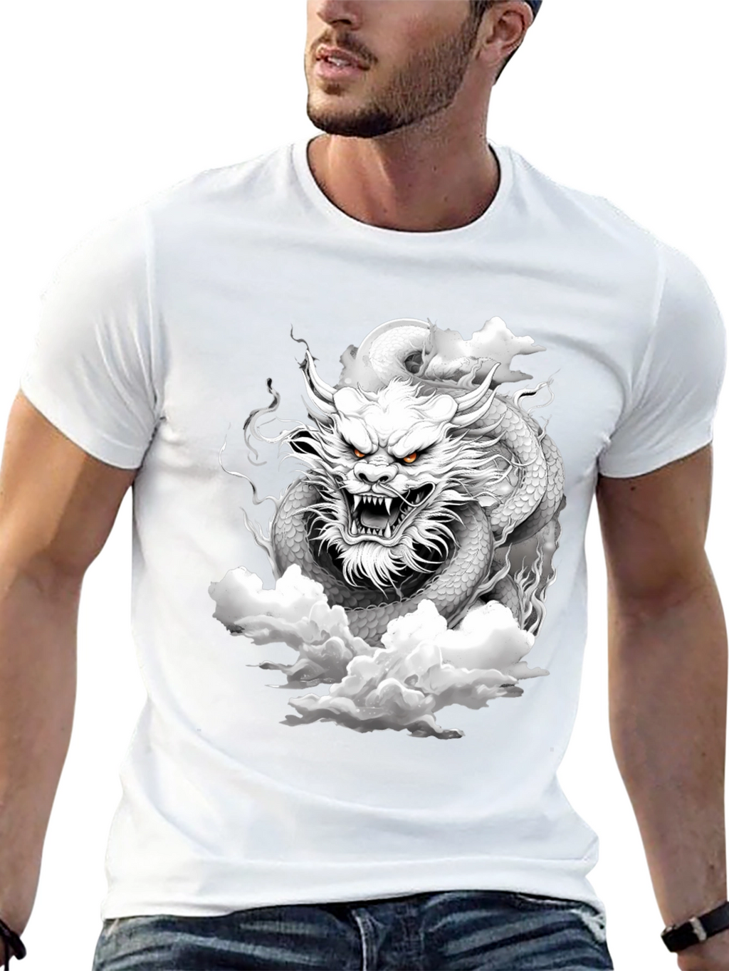 Dragon Graphic Tee - Black