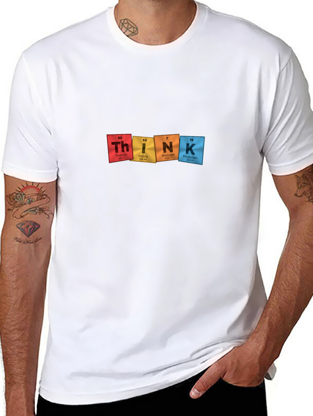 Periodic Table THINK Black T-Shirt - Science Tee