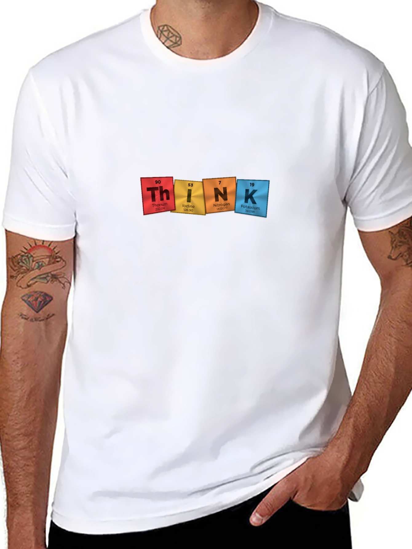 Periodic Table THINK Black T-Shirt - Science Tee