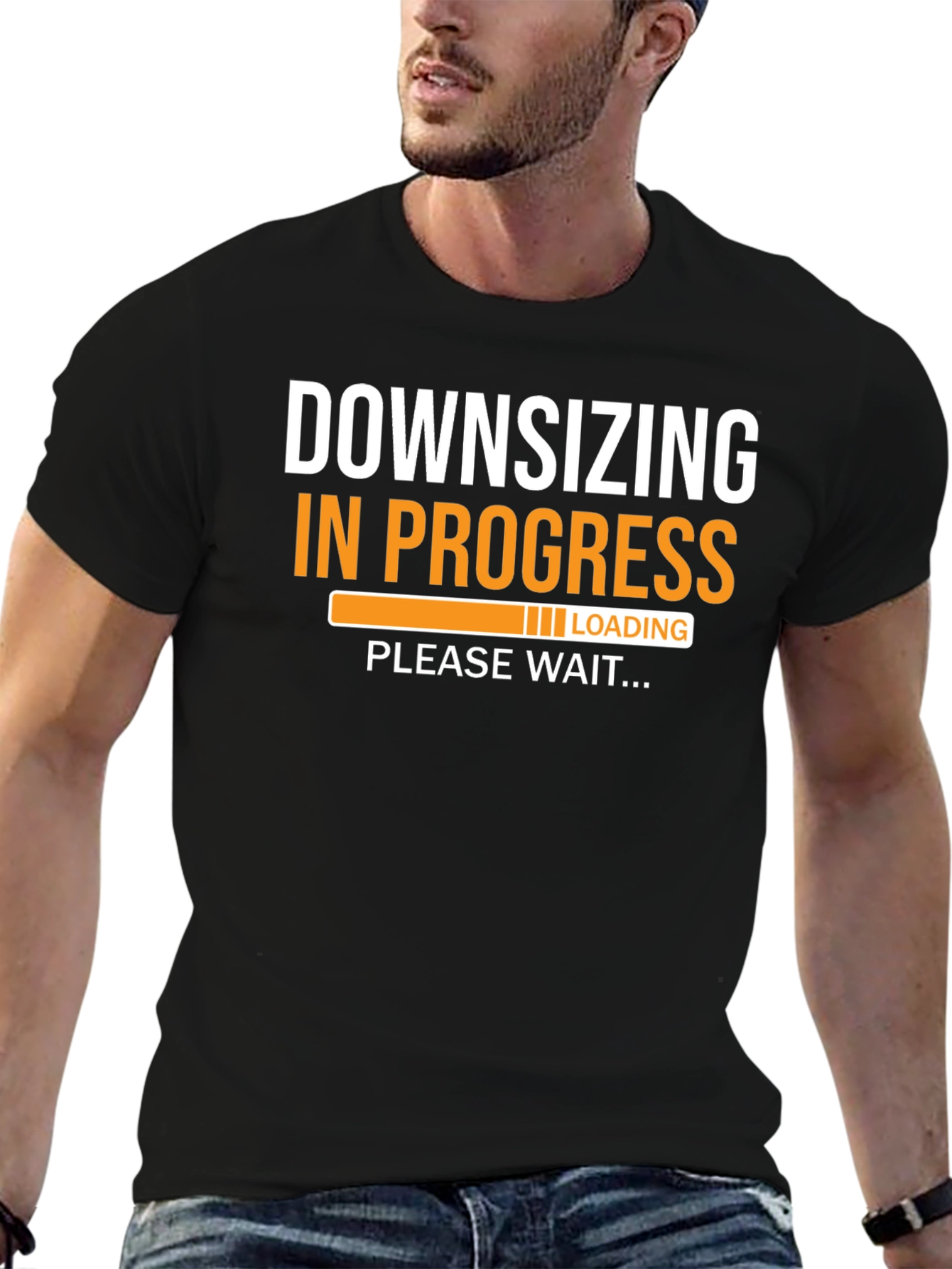 Downsizing in Progress Funny T-Shirt