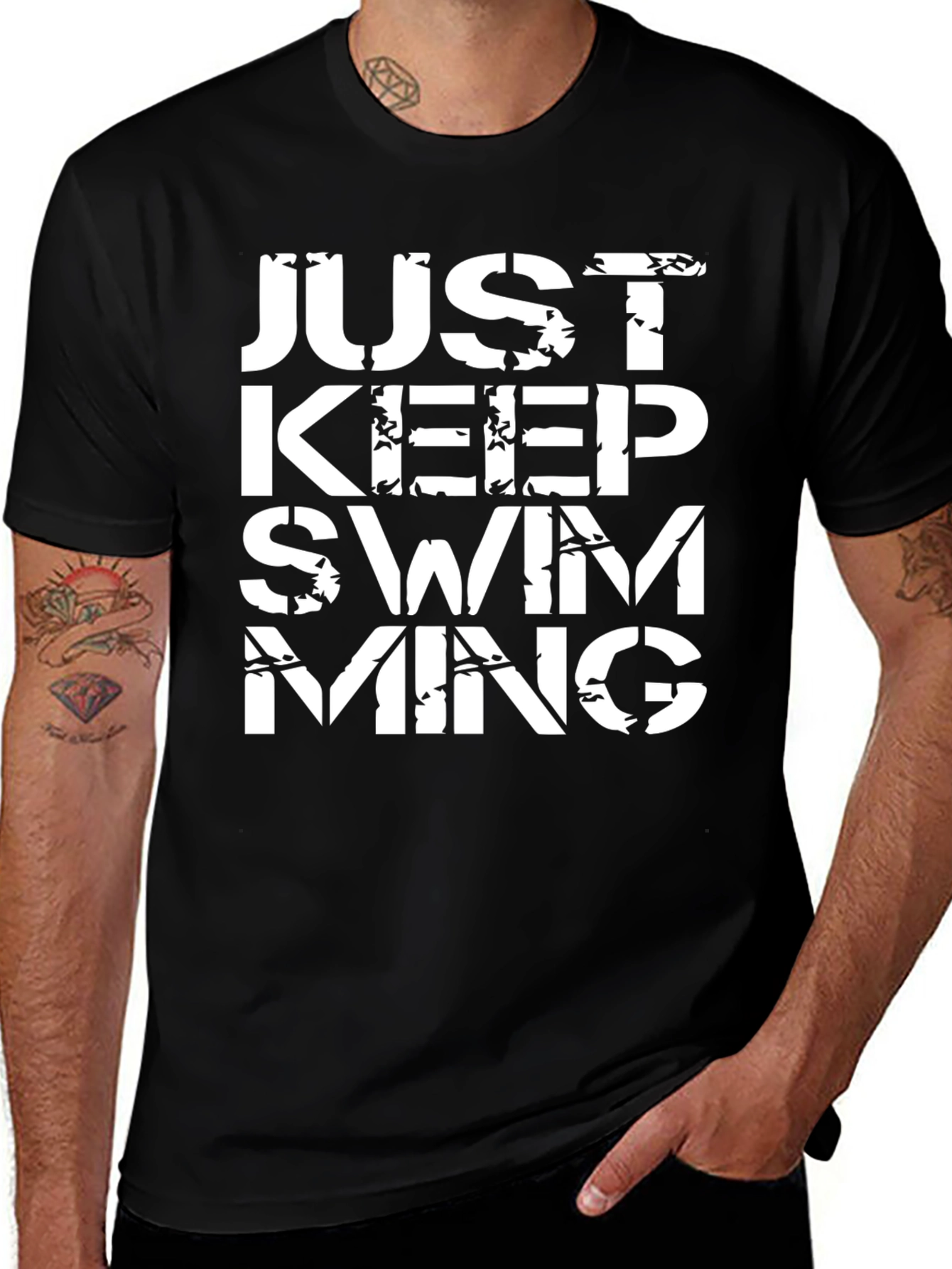 Just Keep Swimming Graphic Tee