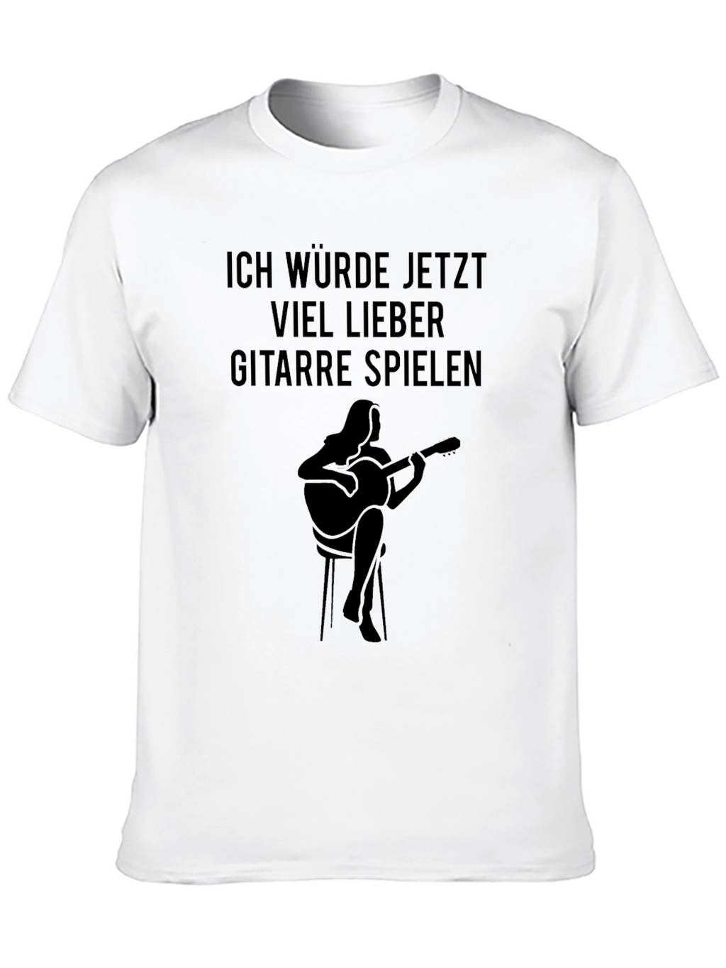 Guitar Player T-Shirt - Id Rather Play Guitar