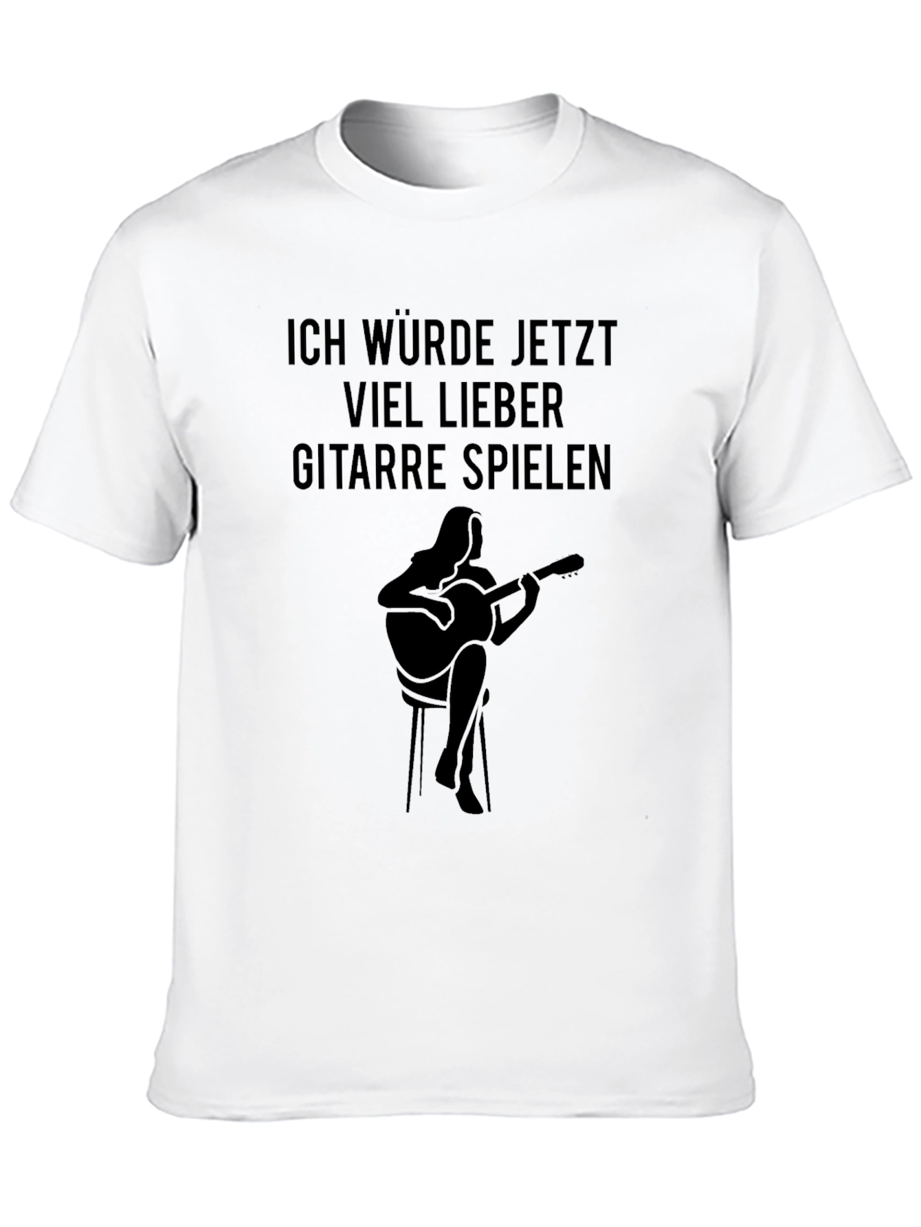 Guitar Player T-Shirt - Id Rather Play Guitar