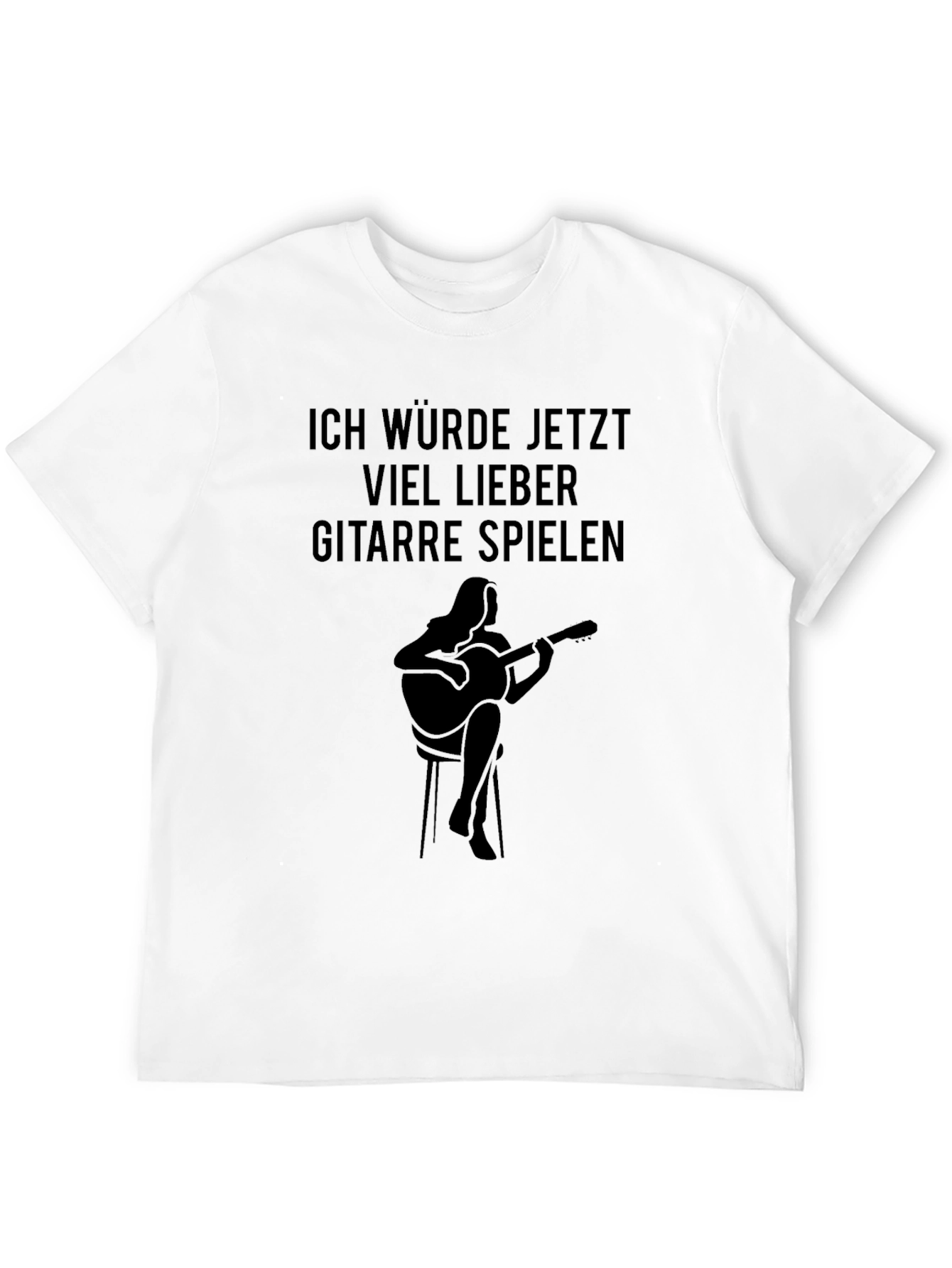 Guitar Player T-Shirt - Id Rather Play Guitar