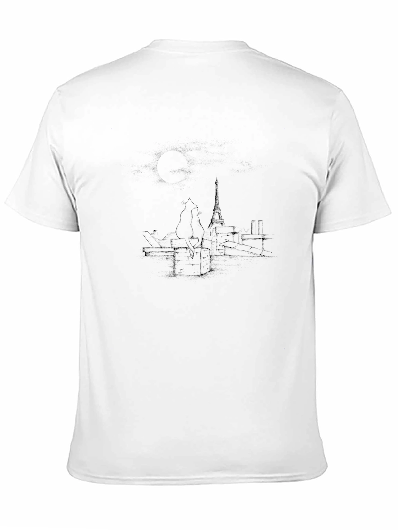 Parisian Cats Black T-Shirt