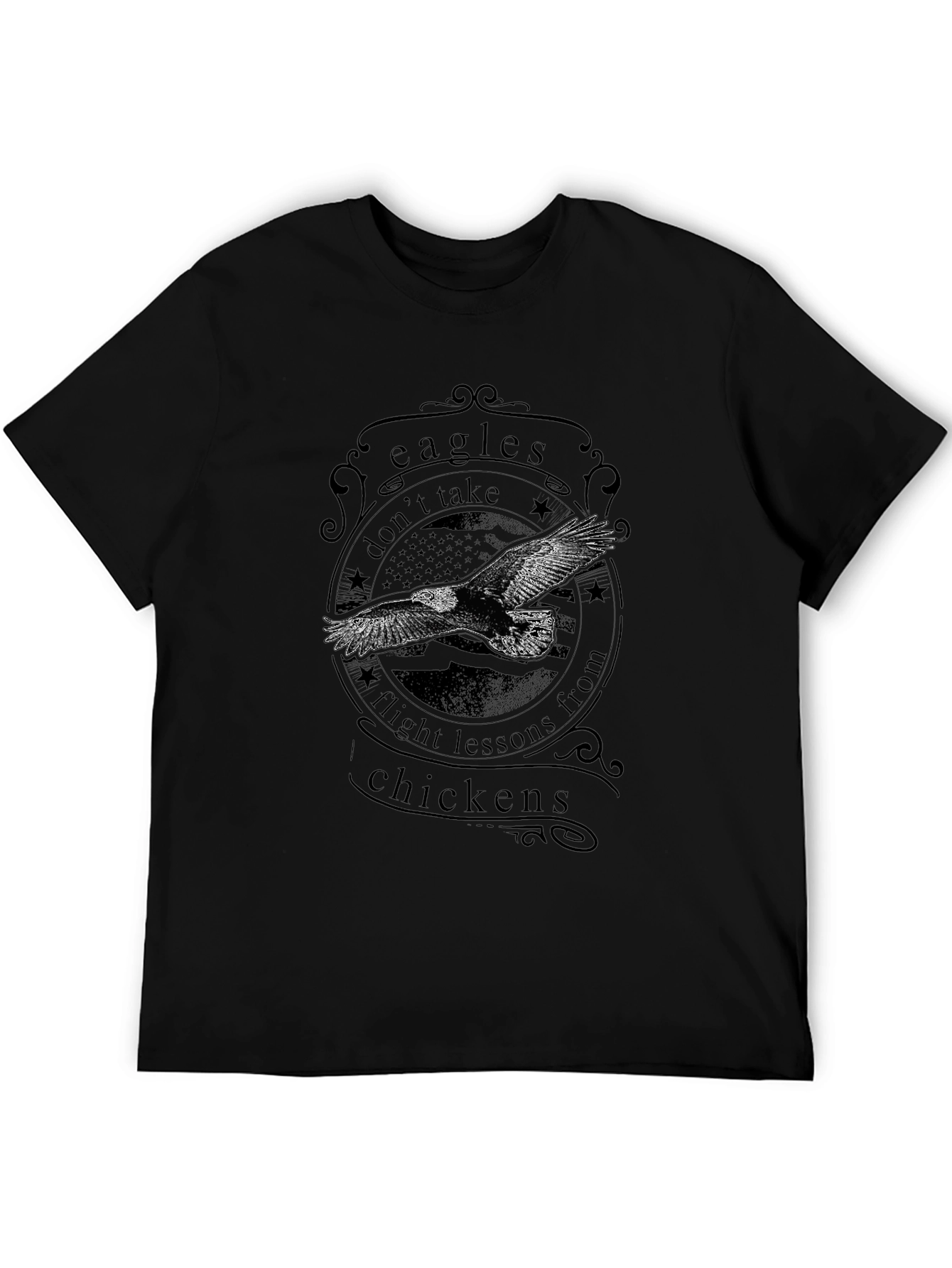 Eagles Dont Take Flight Lessons Graphic Tee