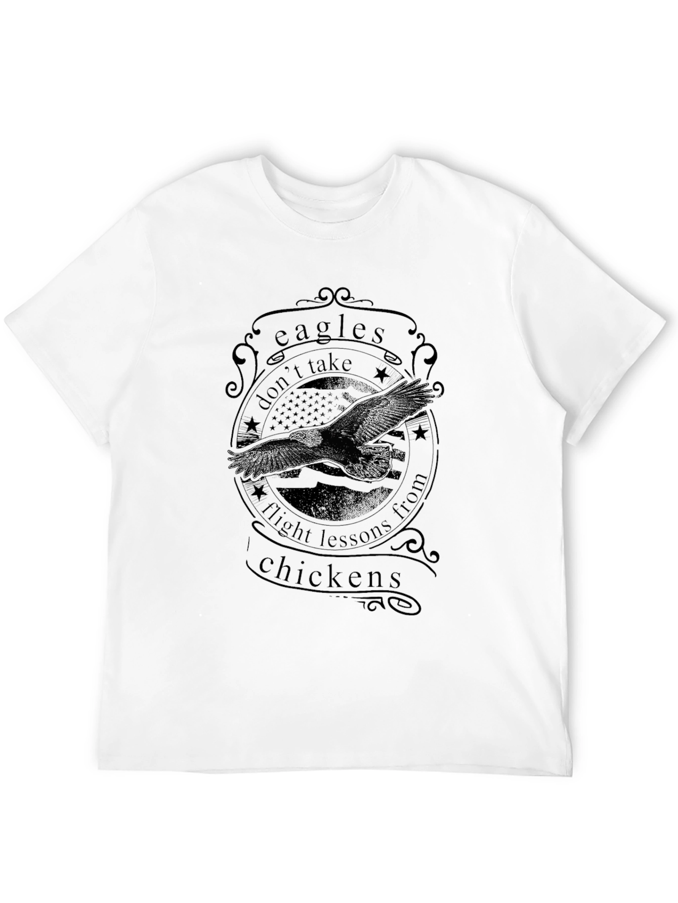 Eagles Dont Take Flight Lessons Graphic Tee