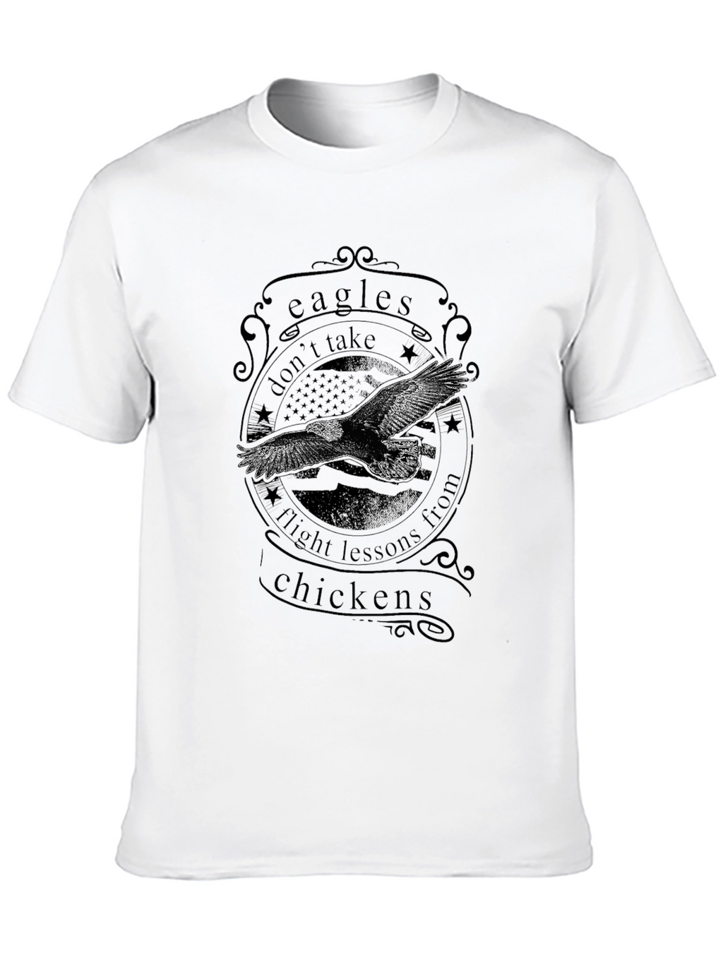 Eagles Dont Take Flight Lessons Graphic Tee