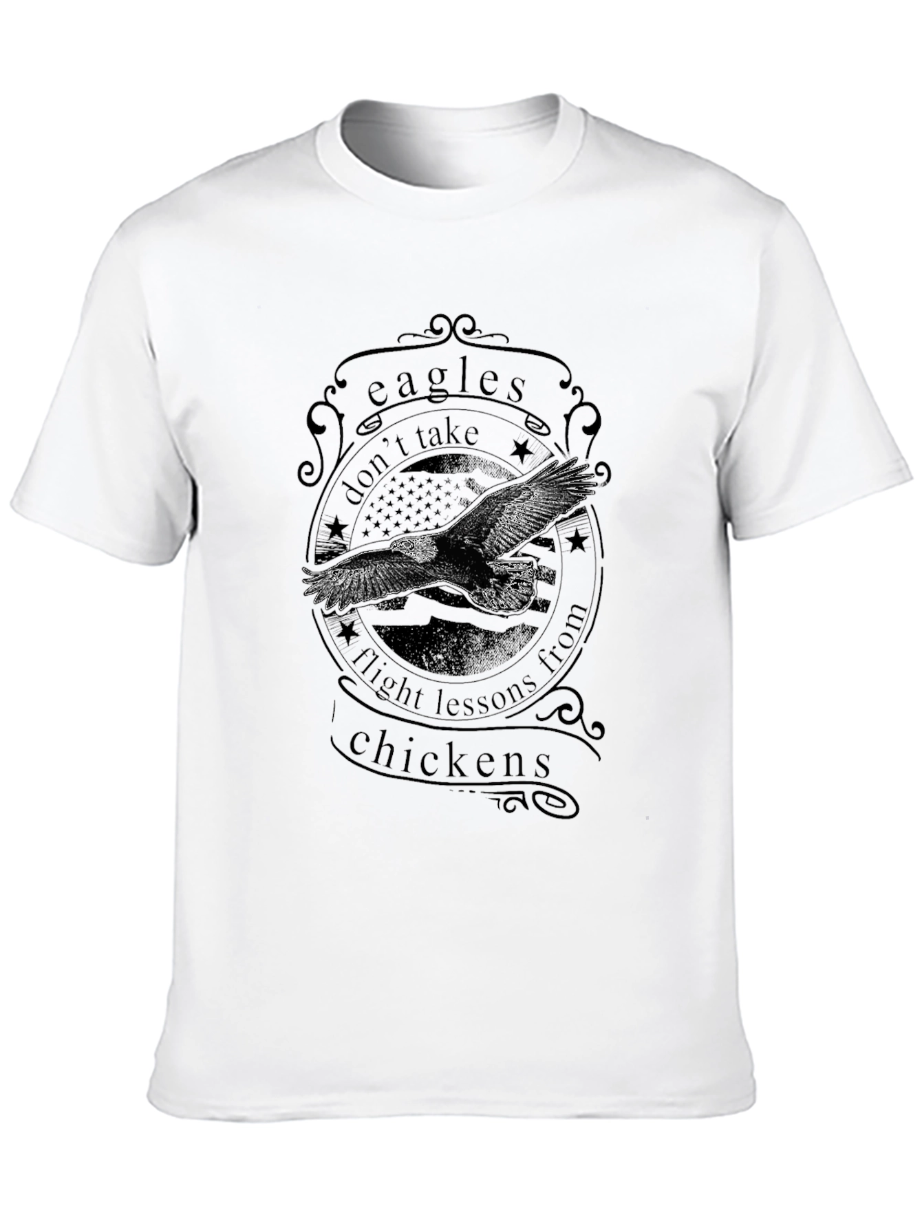 Eagles Dont Take Flight Lessons Graphic Tee