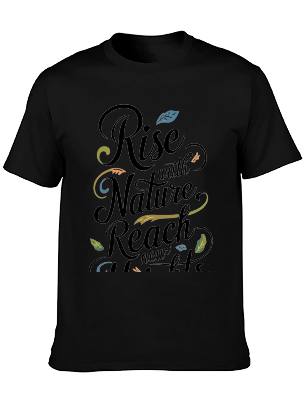 Nature-Inspired Graphic Tee: Rise With Nature