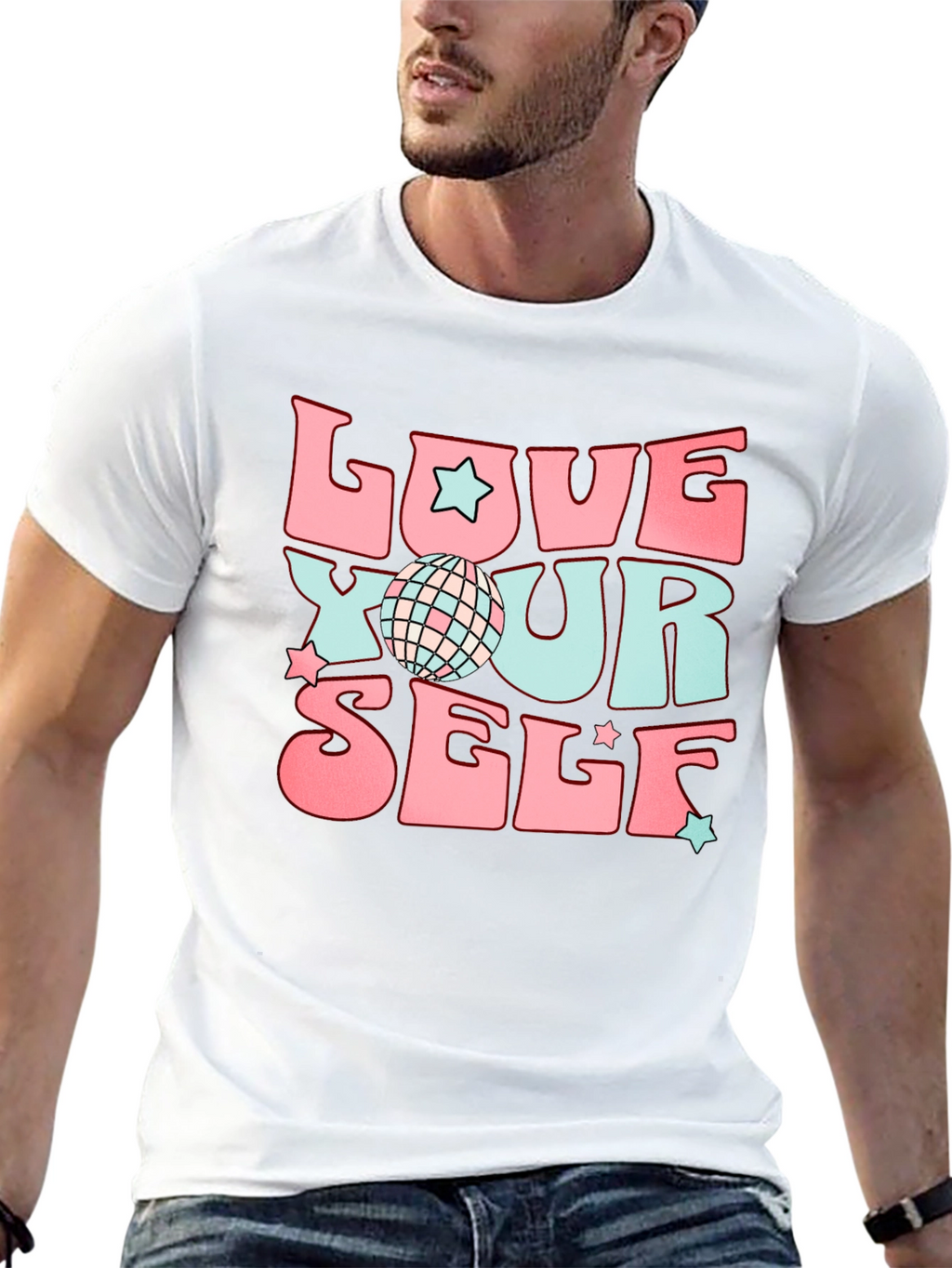 Retro Love Yourself Graphic T-Shirt