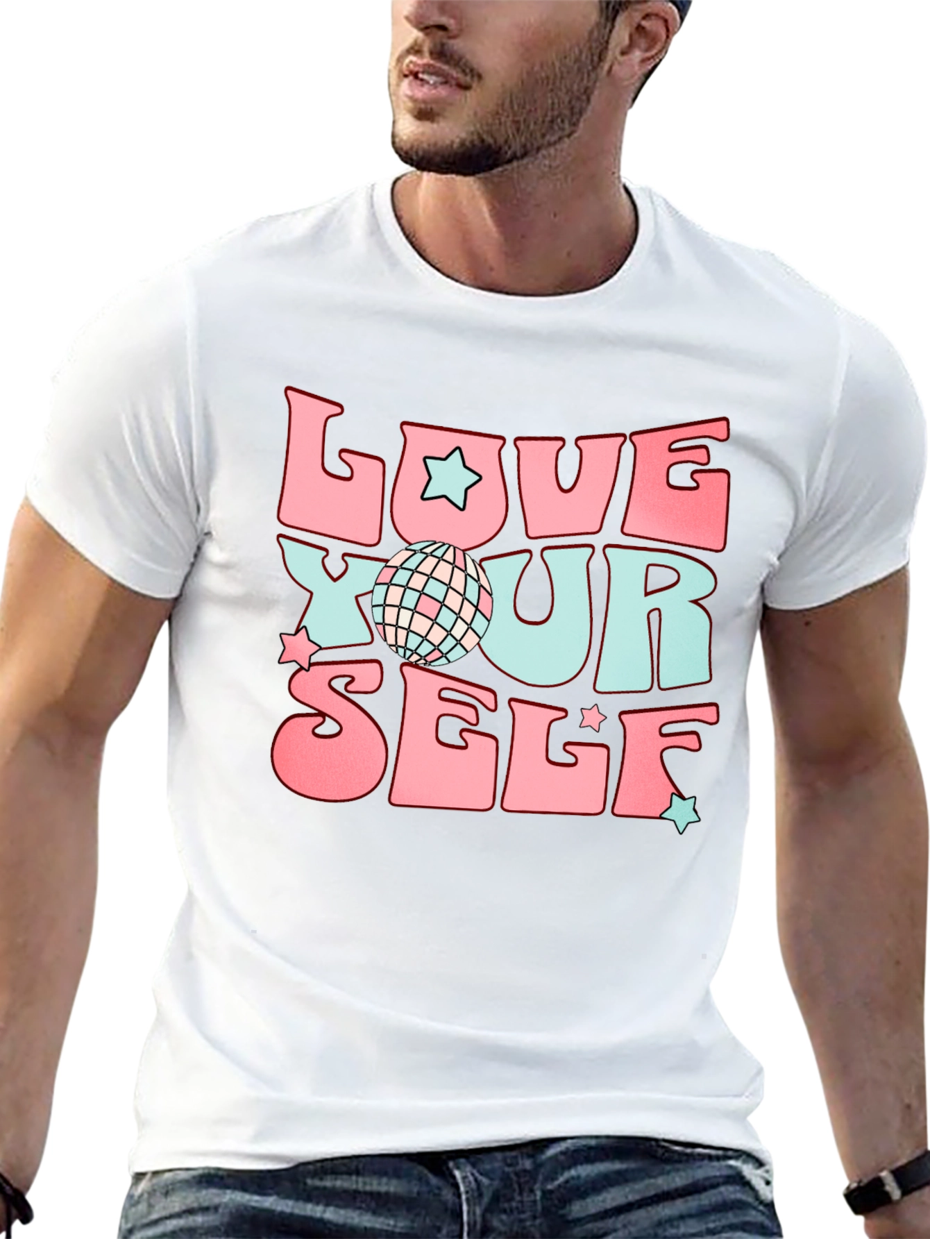 Retro Love Yourself Graphic T-Shirt