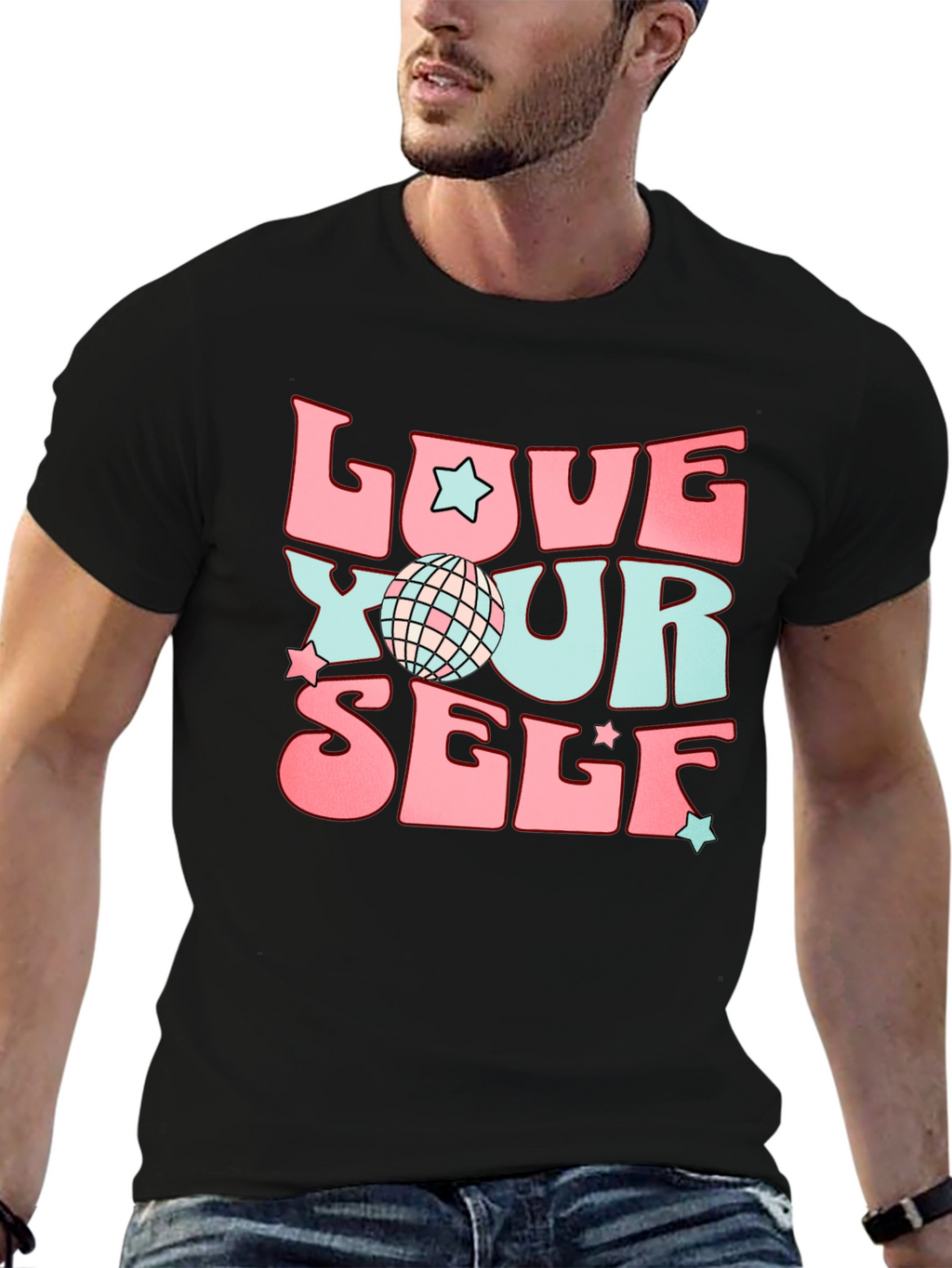 Retro Love Yourself Graphic T-Shirt