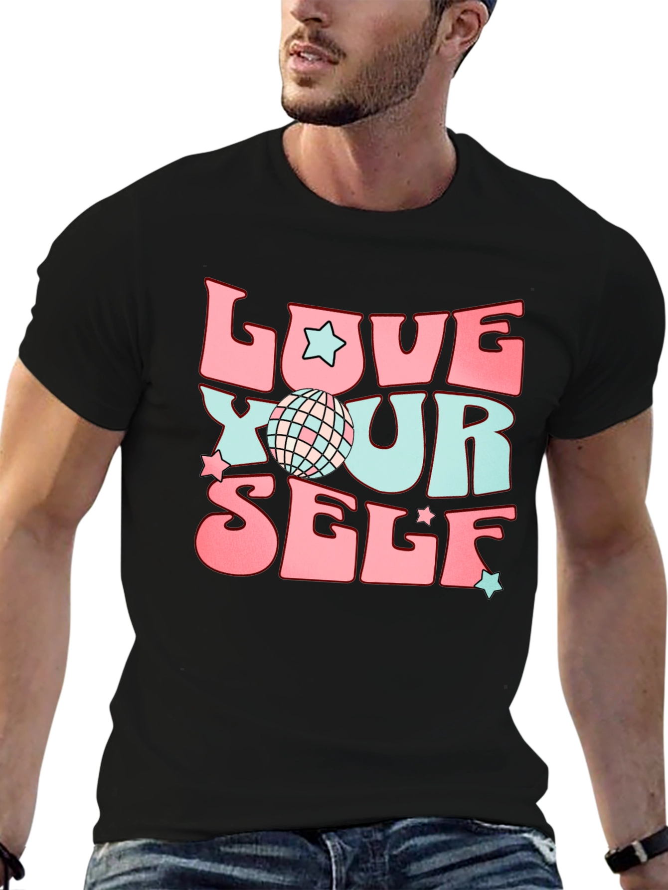 Retro Love Yourself Graphic T-Shirt