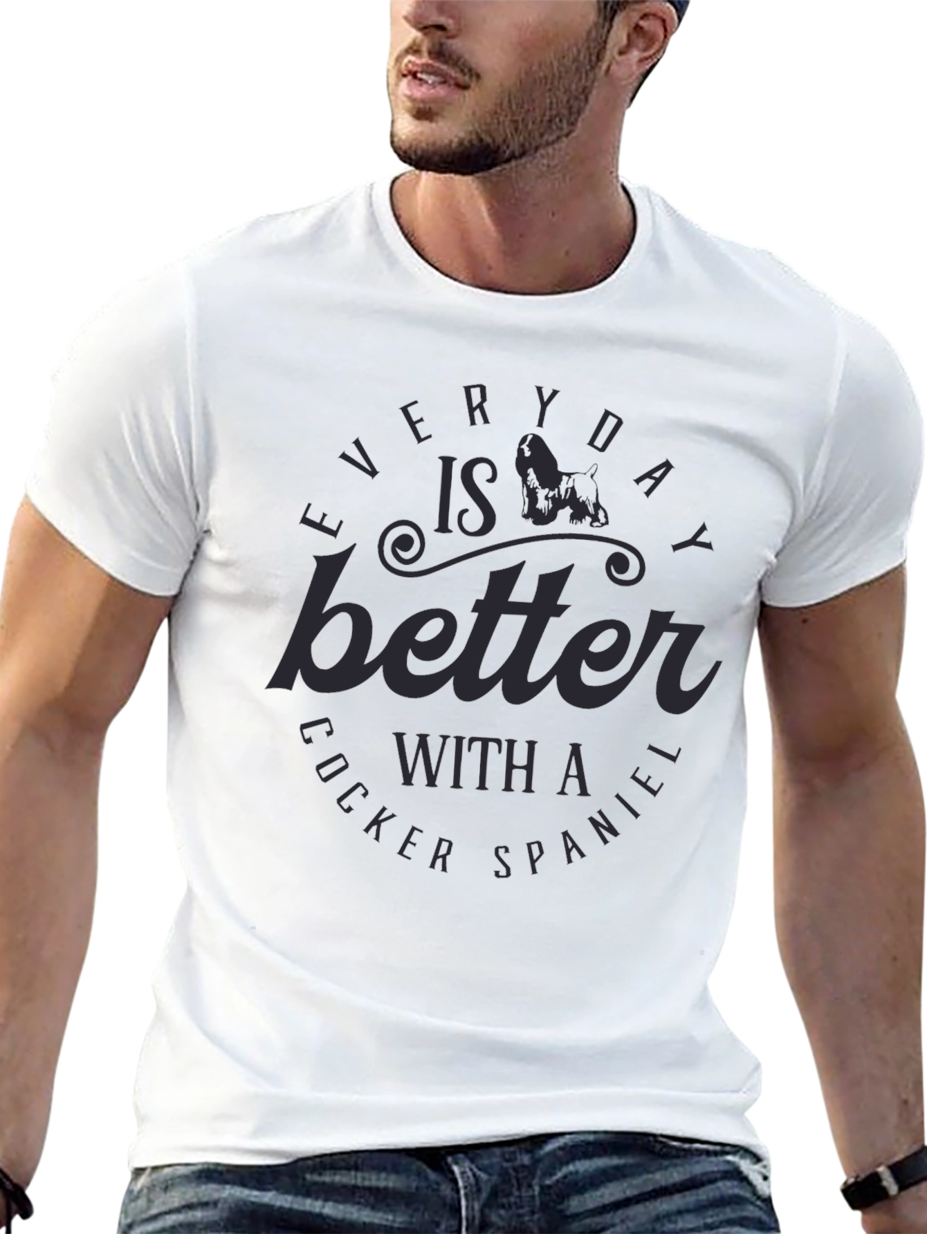Cocker Spaniel Lover Tee - Everyday Is Better T-Shirt