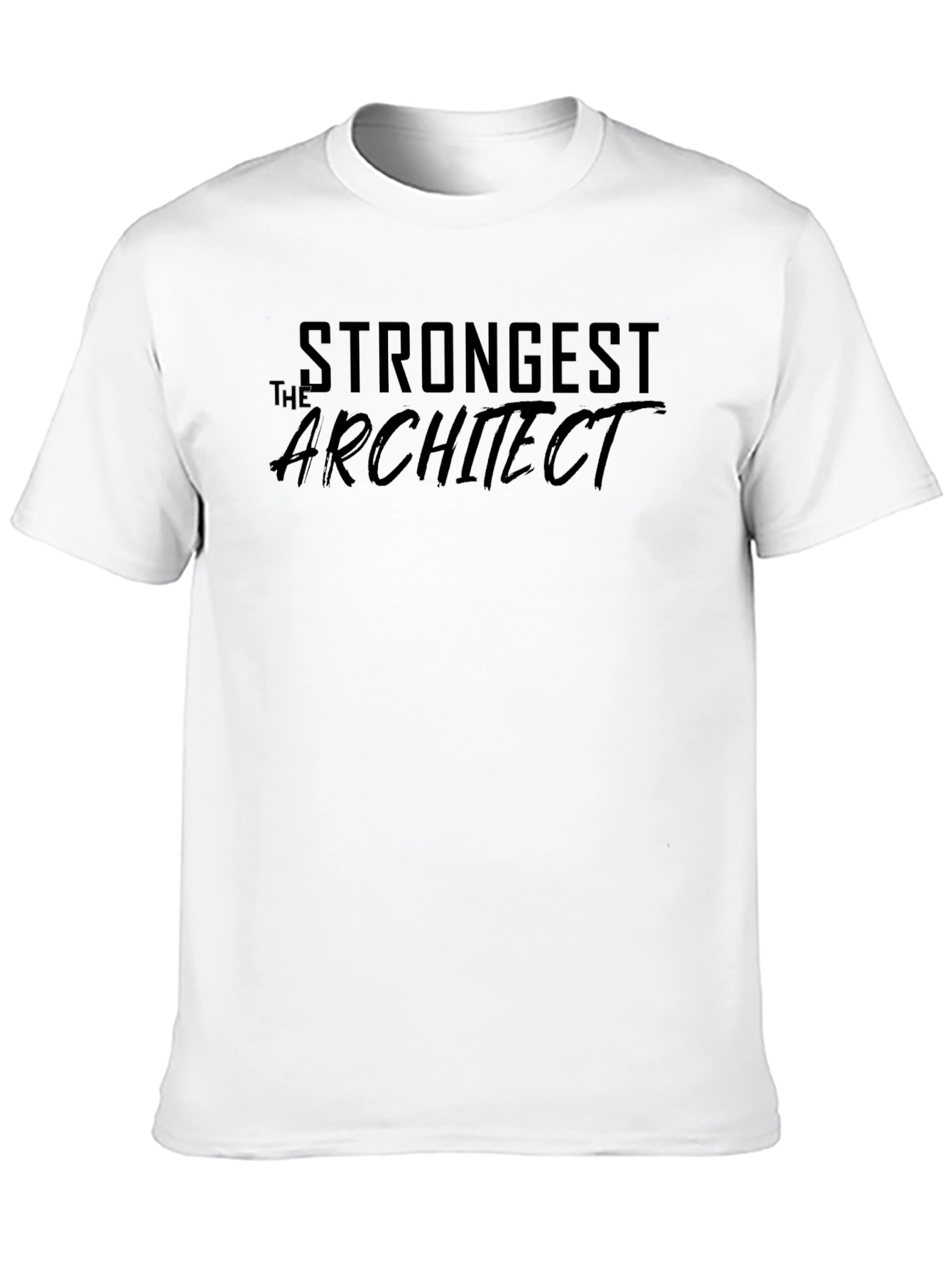 Strongest Architect Graphic Tee - Cool Design