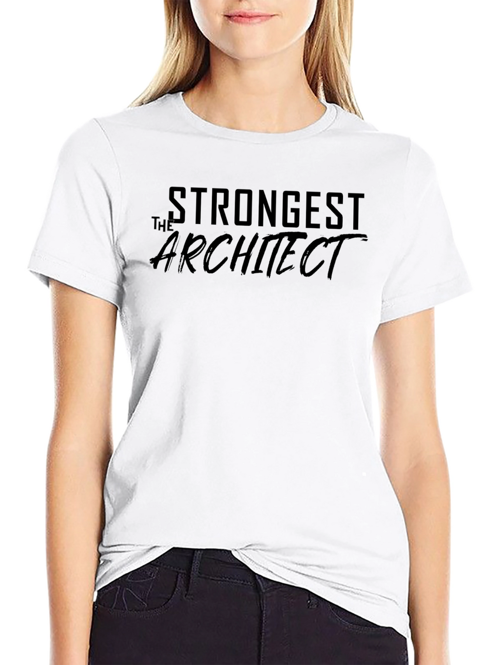 Strongest Architect Graphic Tee - Cool Design