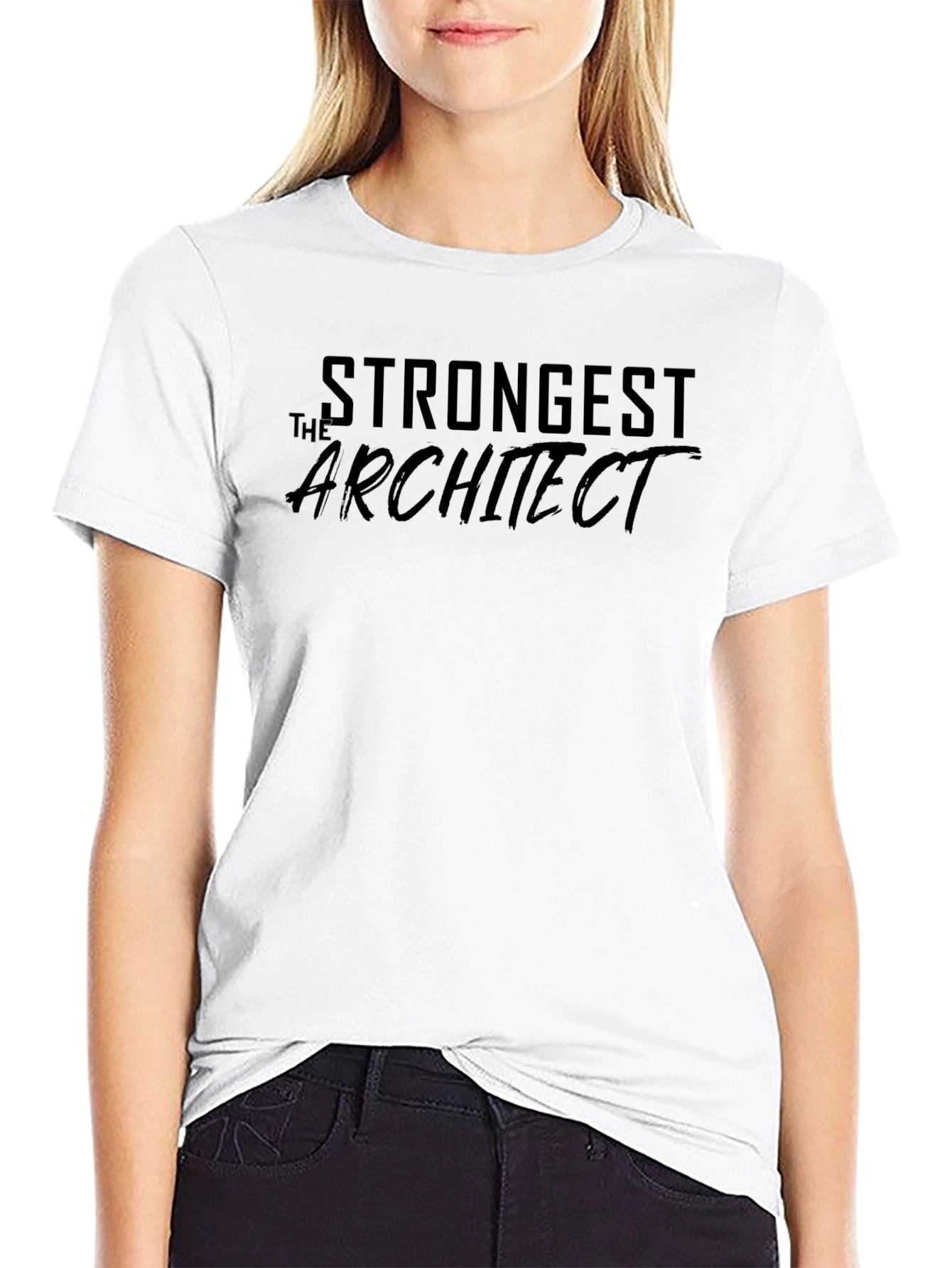 Strongest Architect Graphic Tee - Cool Design