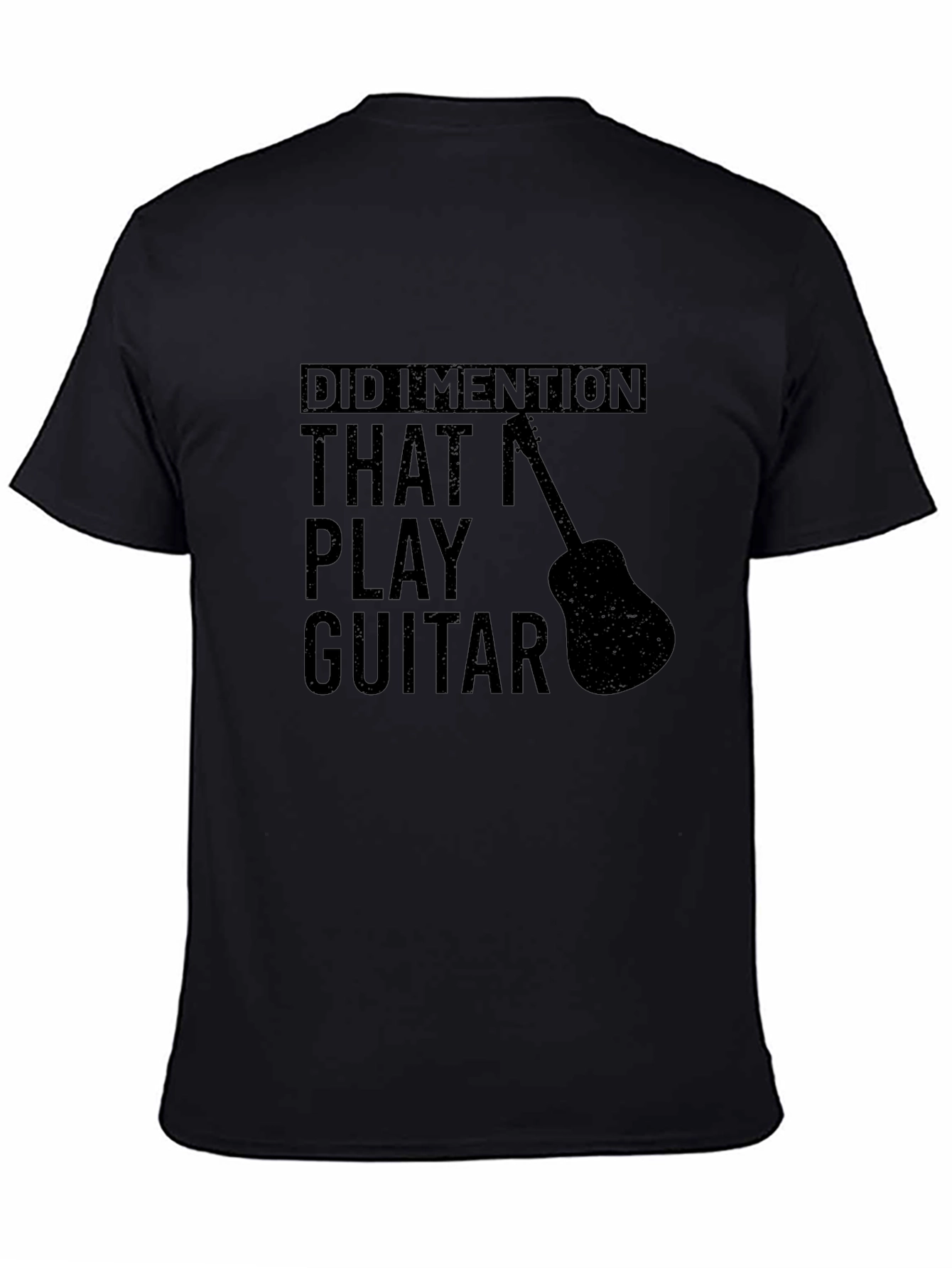 Guitar Player Black T-Shirt