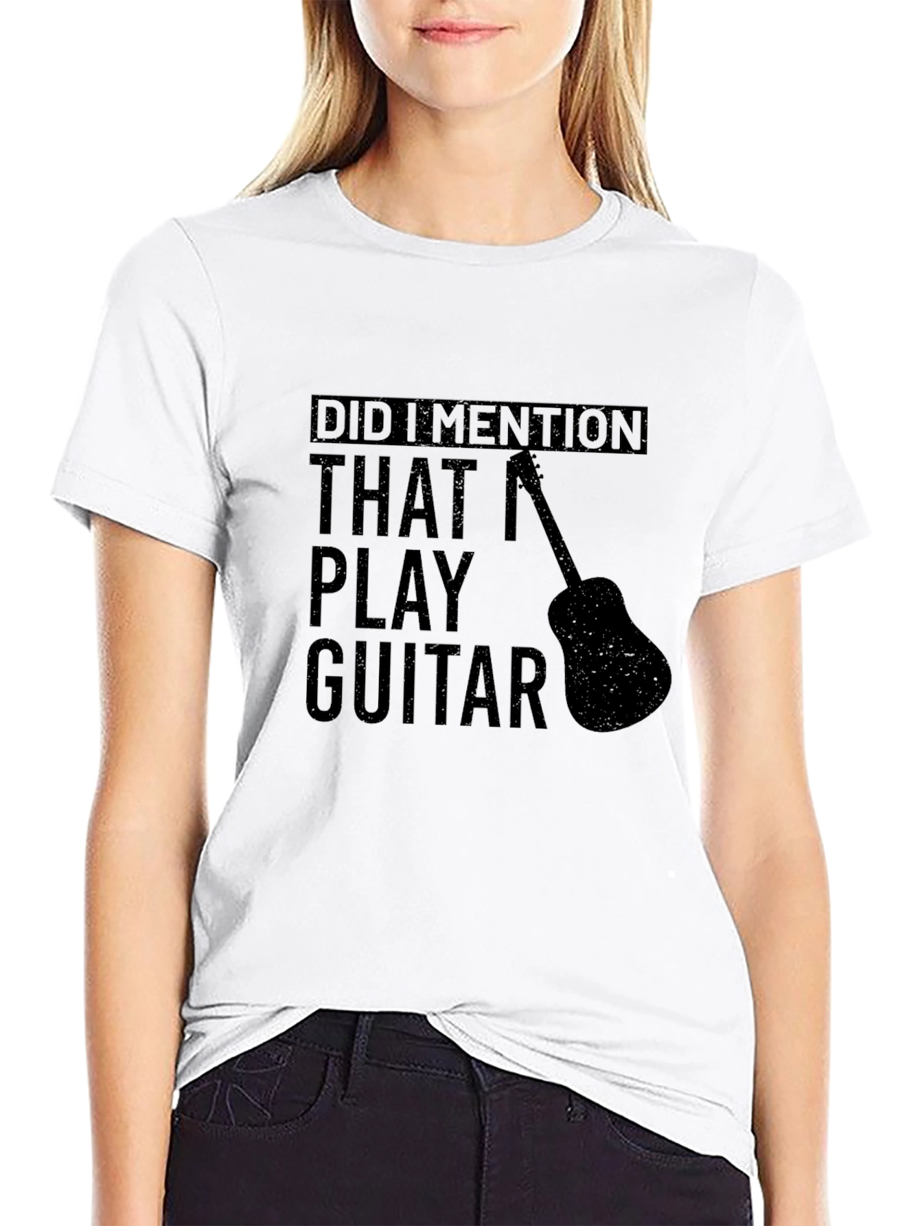 Guitar Player Black T-Shirt