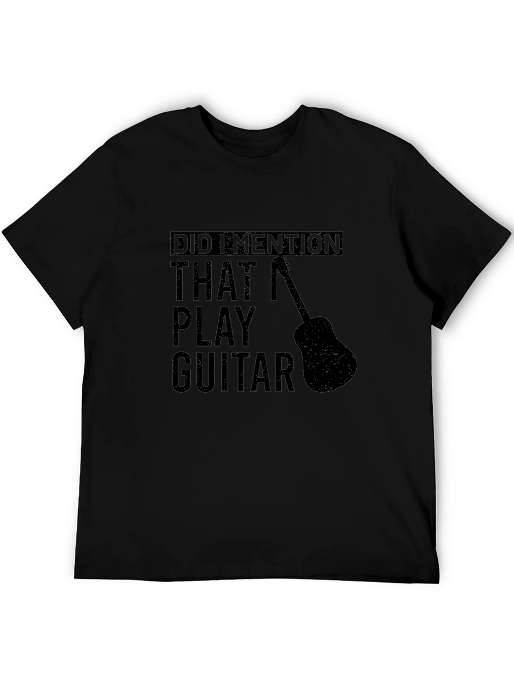 Guitar Player Black T-Shirt