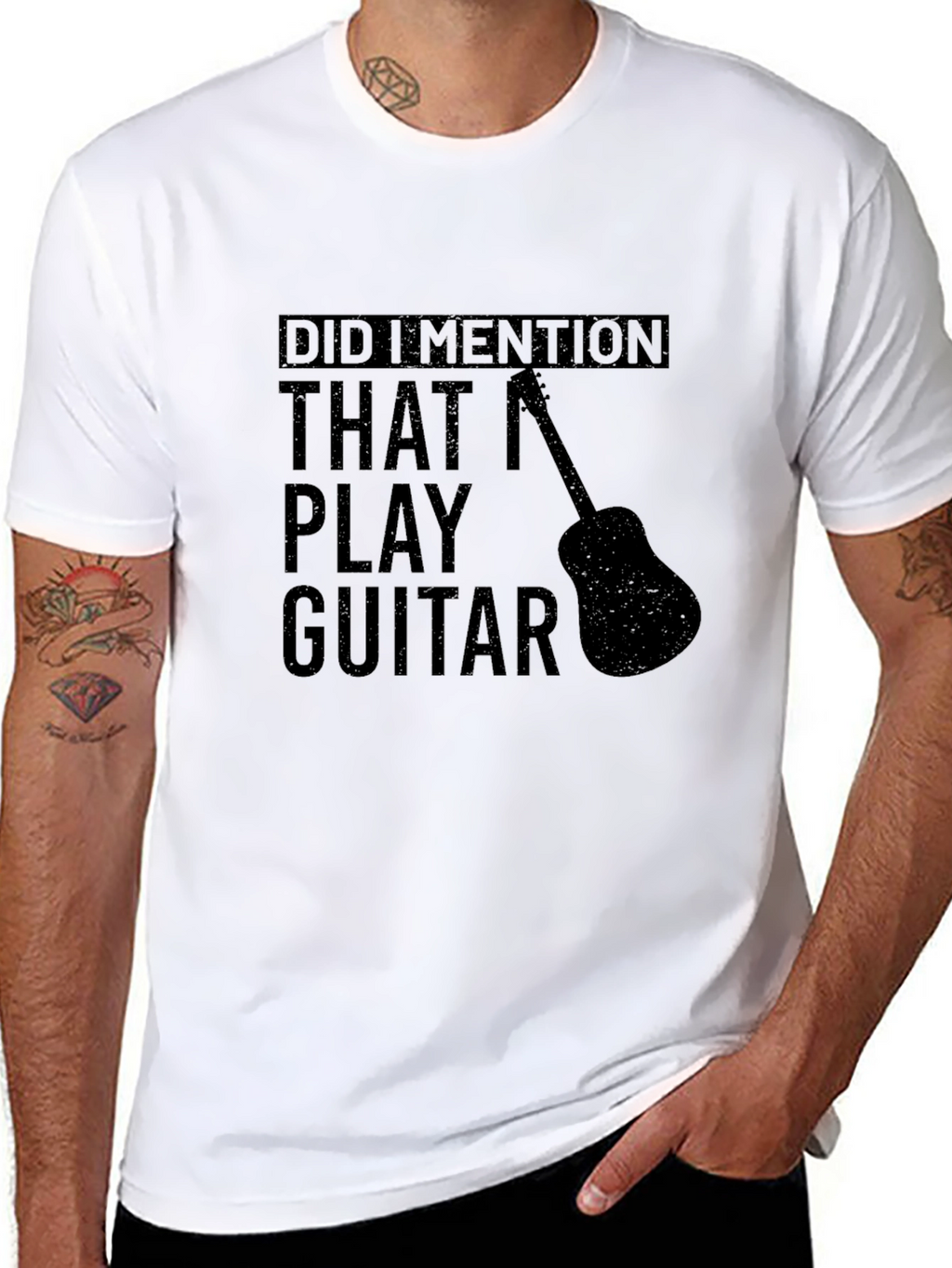Guitar Player Black T-Shirt