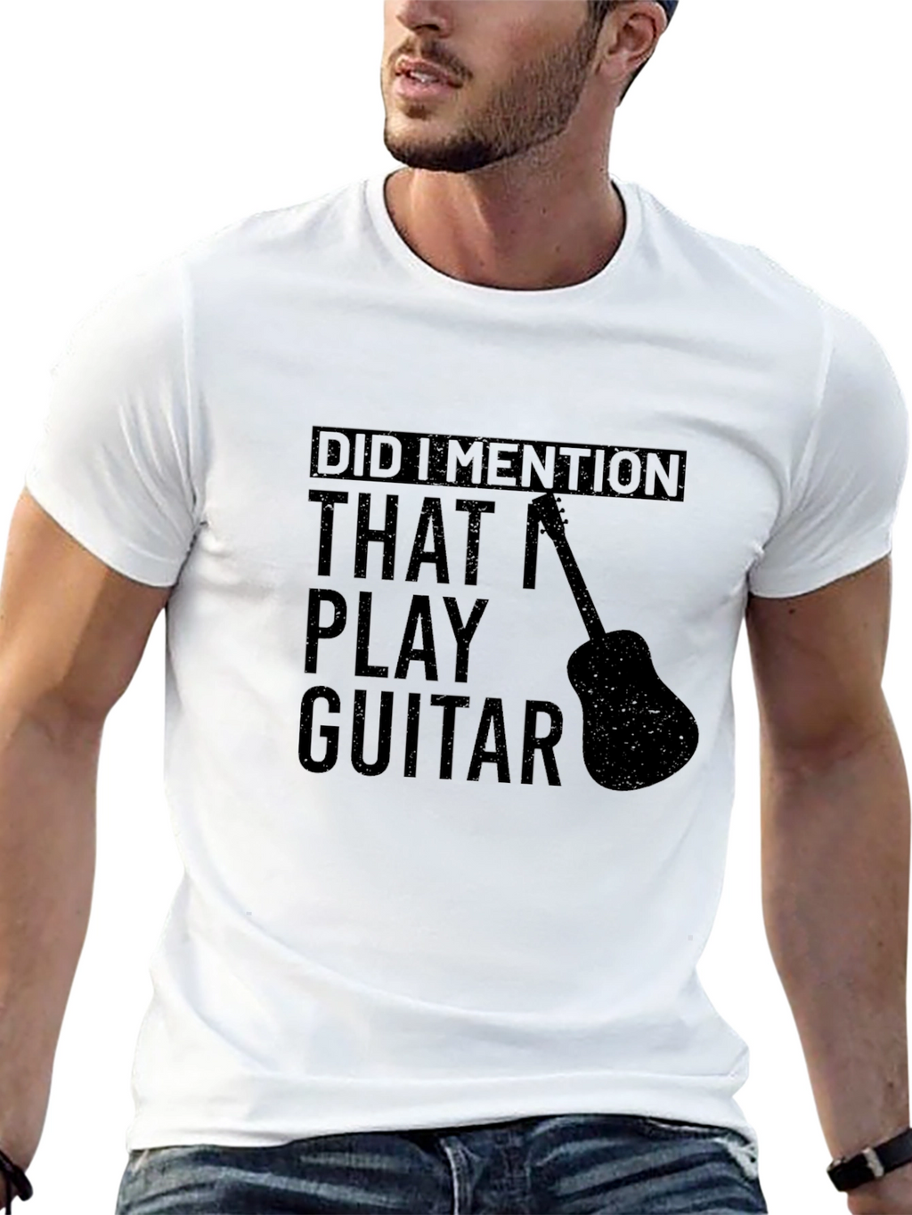 Guitar Player Black T-Shirt