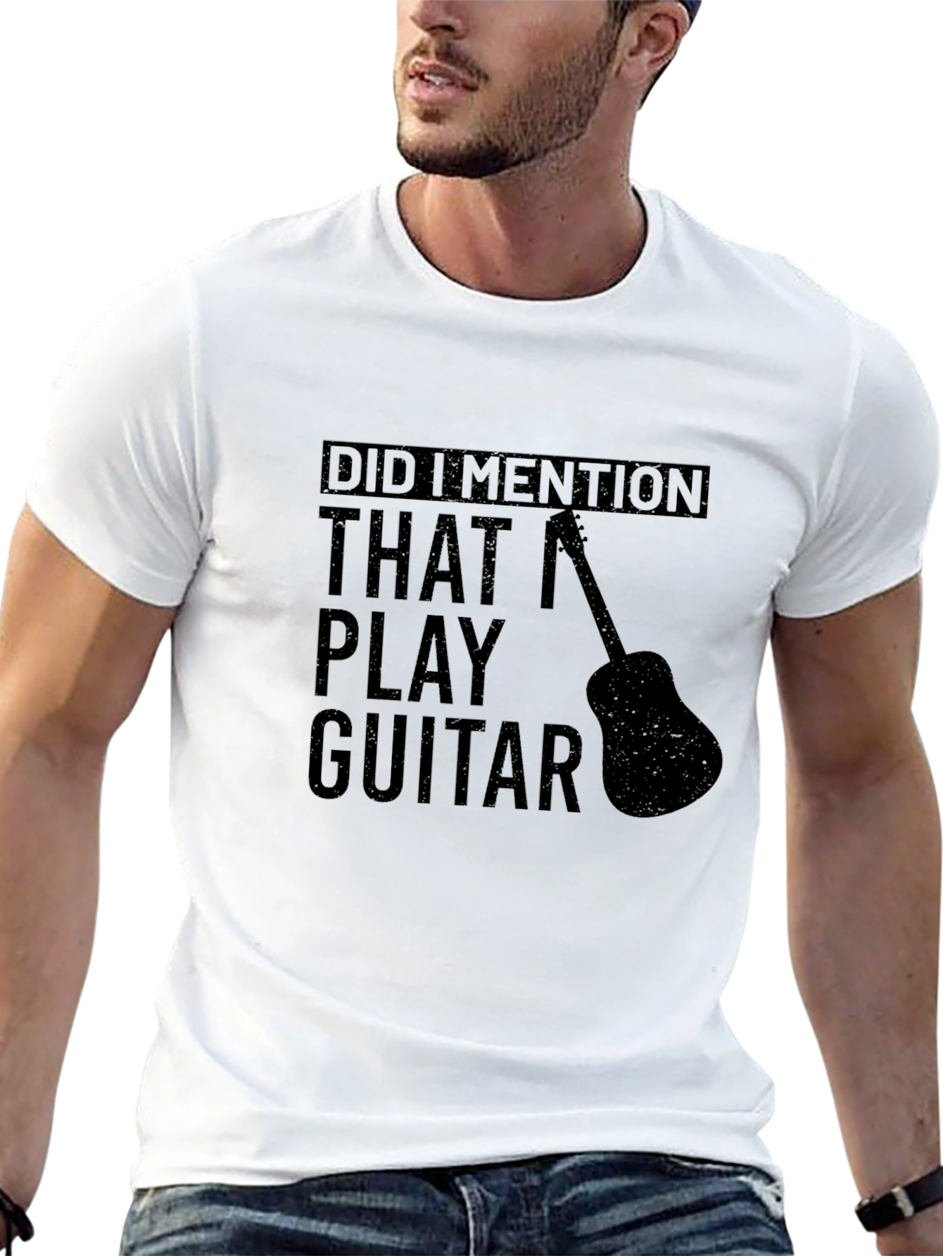 Guitar Player Black T-Shirt