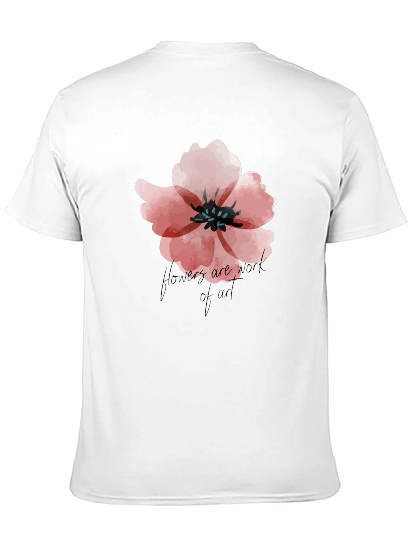 Floral Graphic Black T-Shirt - Flowers Are Art