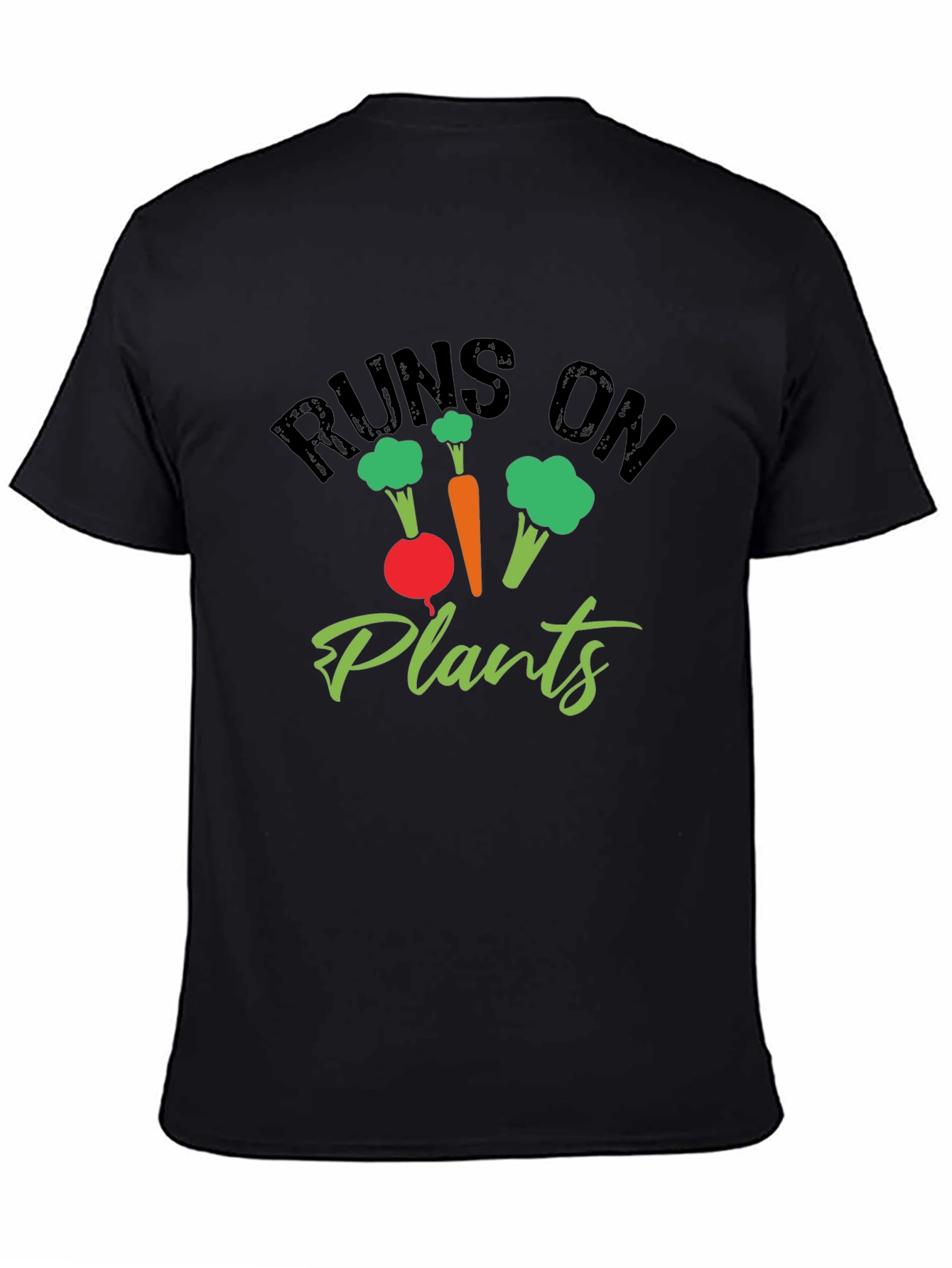 Runs on Plants Graphic Tee - Vegan Friendly