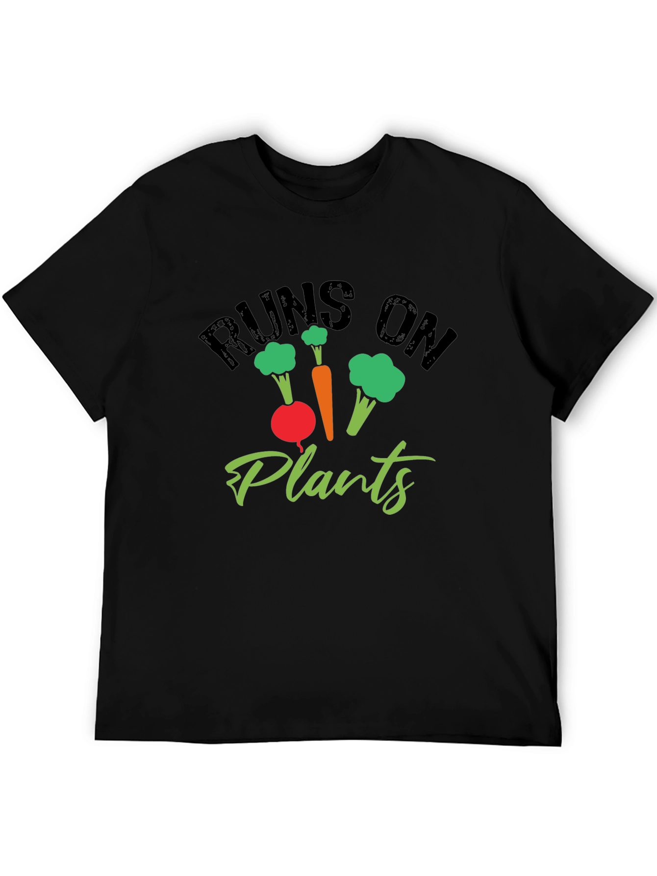 Runs on Plants Graphic Tee - Vegan Friendly