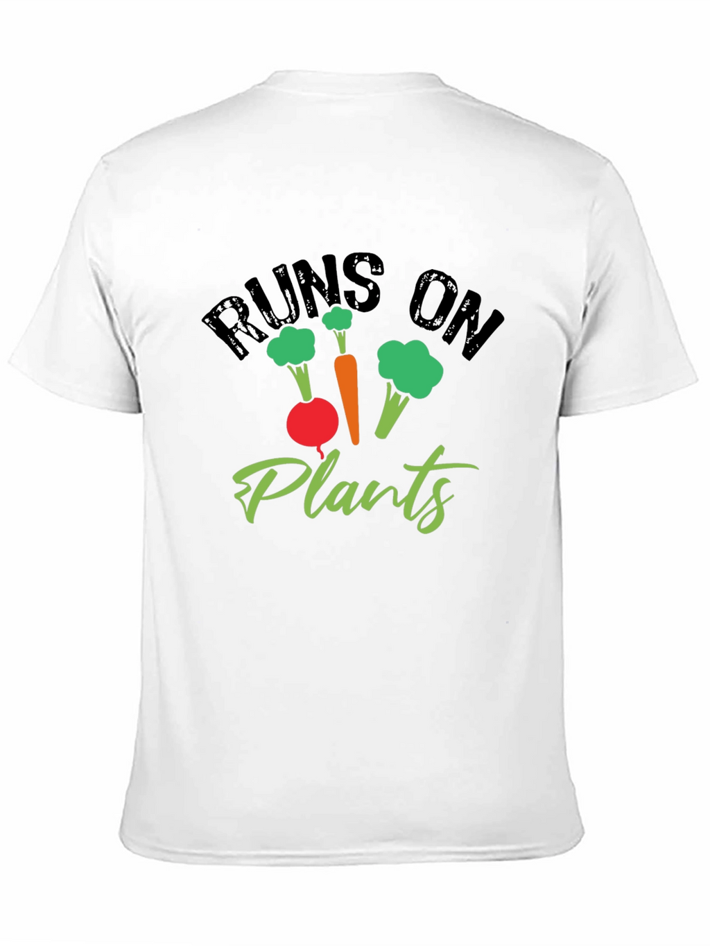 Runs on Plants Graphic Tee - Vegan Friendly