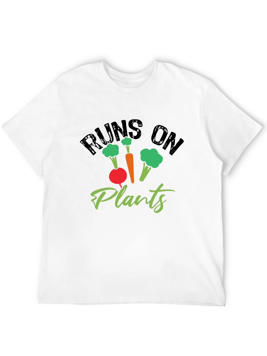 Runs on Plants Graphic Tee - Vegan Friendly
