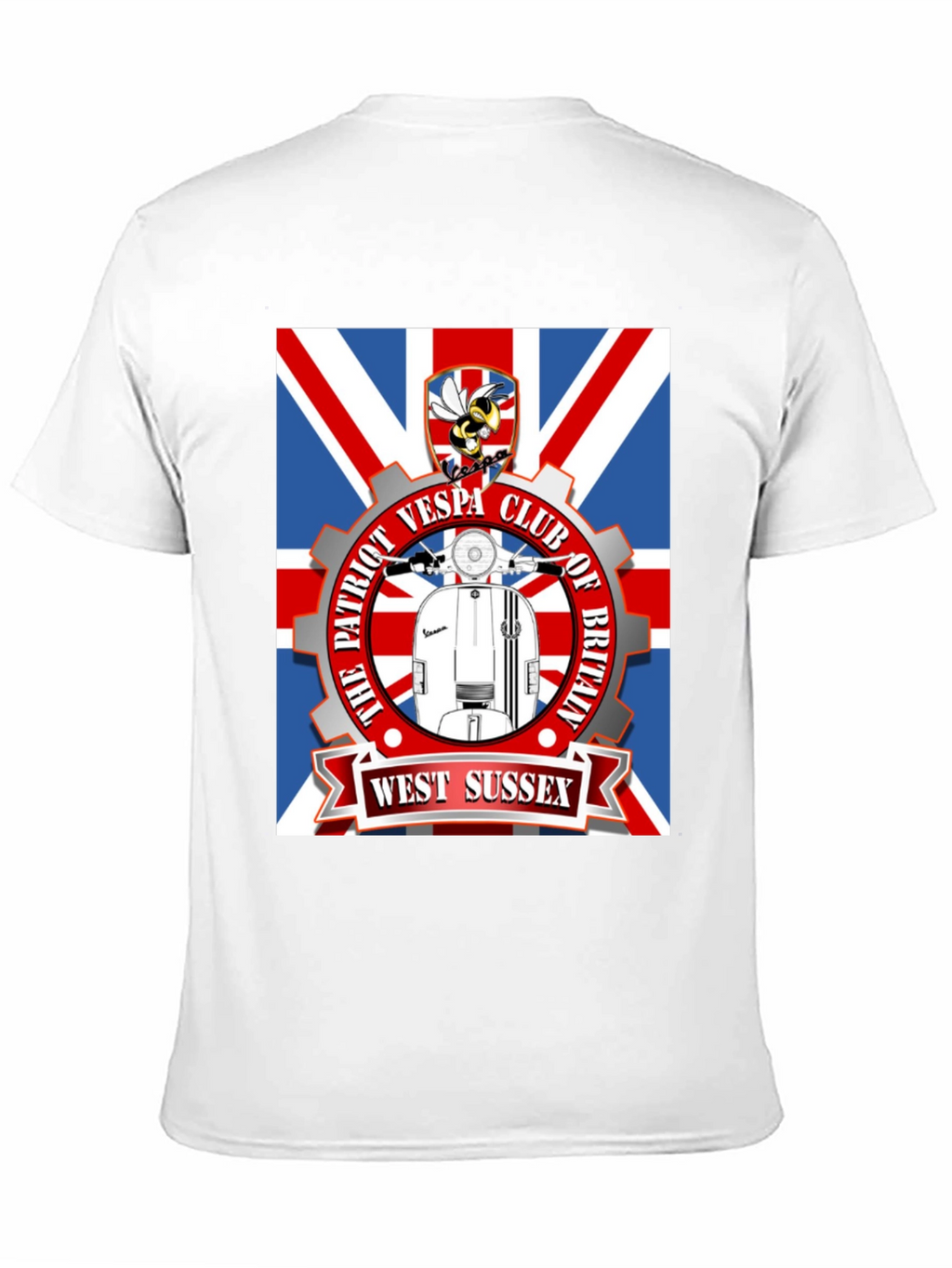 Patriot Vespa Club T-Shirt - West Sussex
