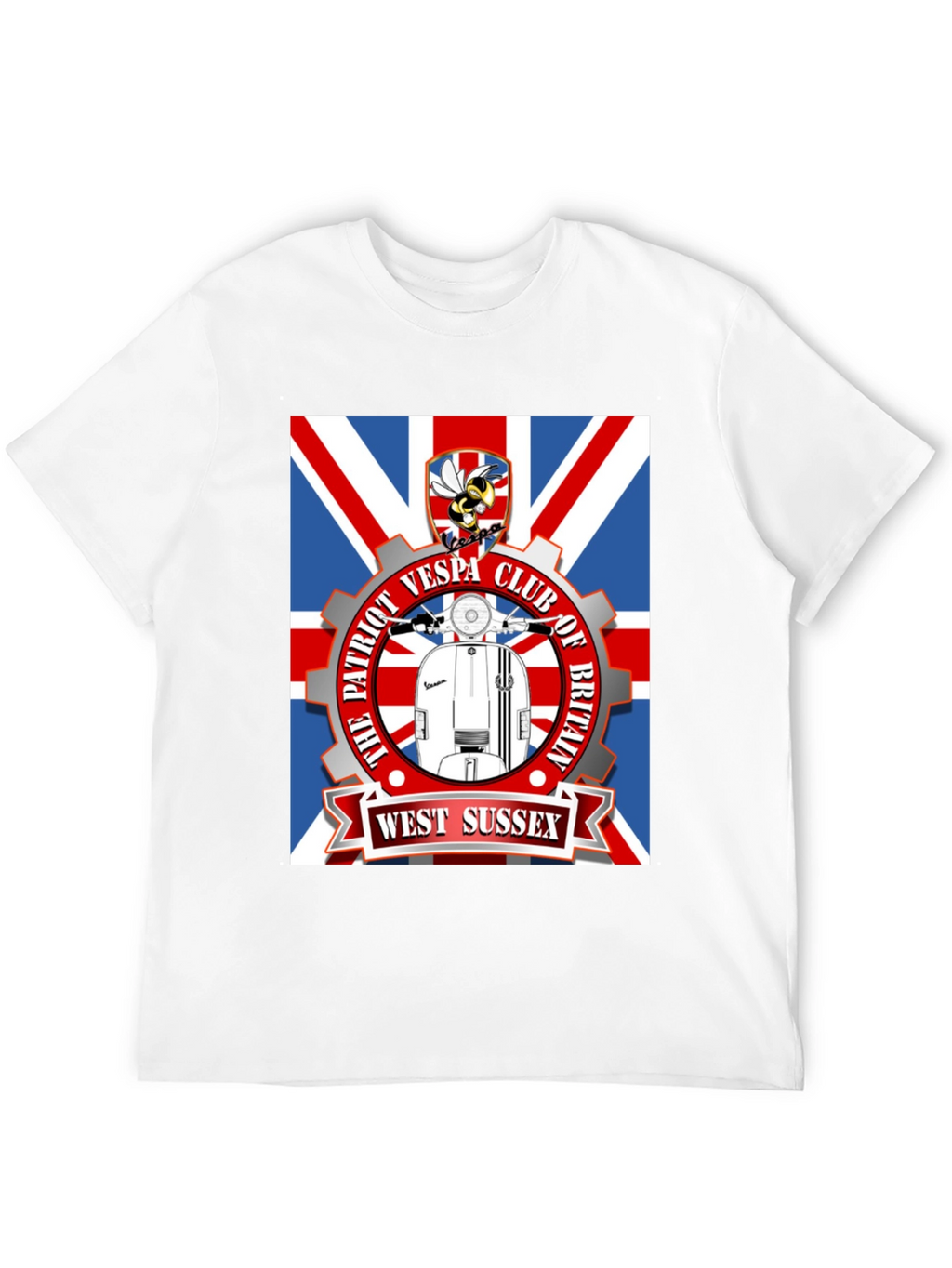 Patriot Vespa Club T-Shirt - West Sussex
