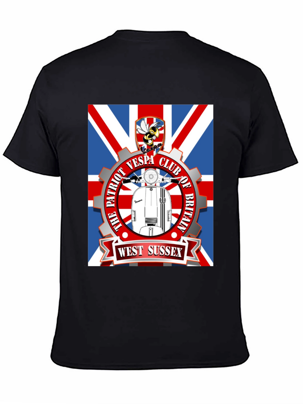 Patriot Vespa Club T-Shirt - West Sussex