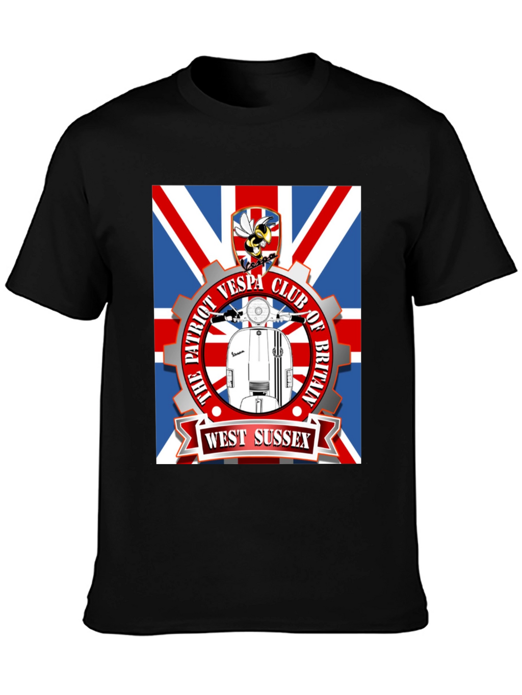 Patriot Vespa Club T-Shirt - West Sussex