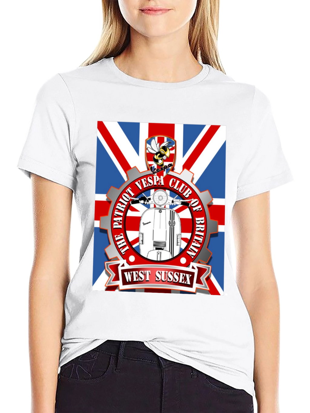 Patriot Vespa Club T-Shirt - West Sussex