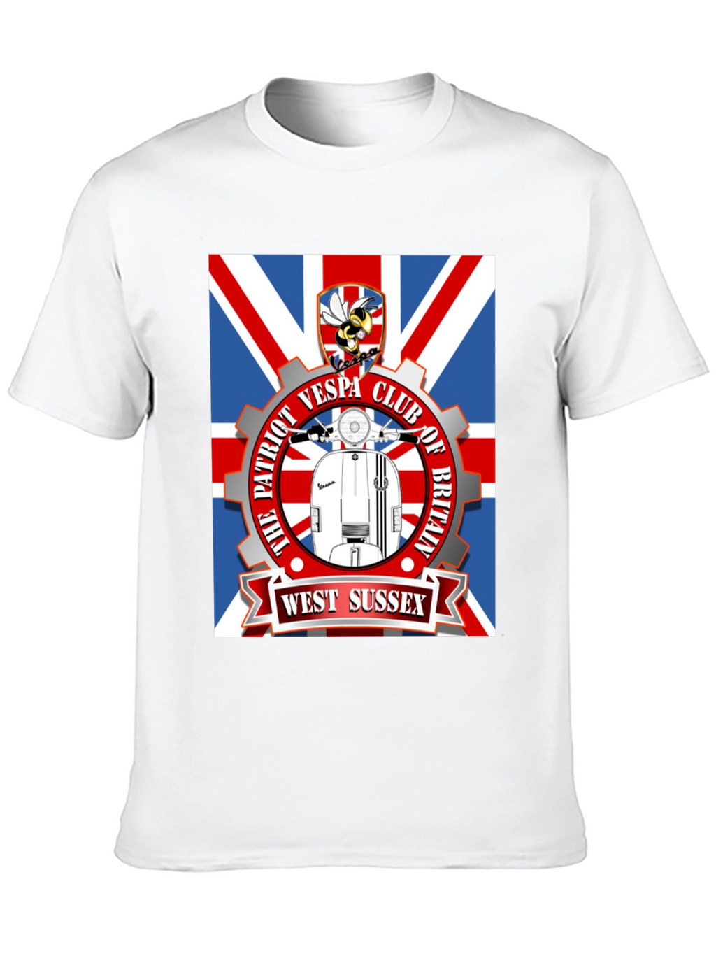 Patriot Vespa Club T-Shirt - West Sussex