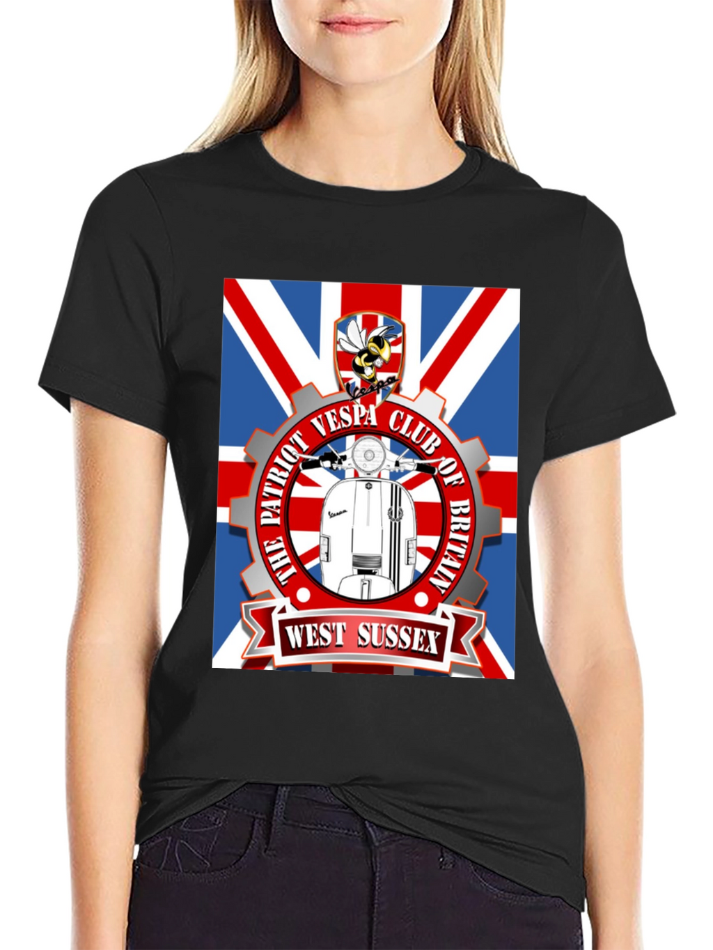 Patriot Vespa Club T-Shirt - West Sussex