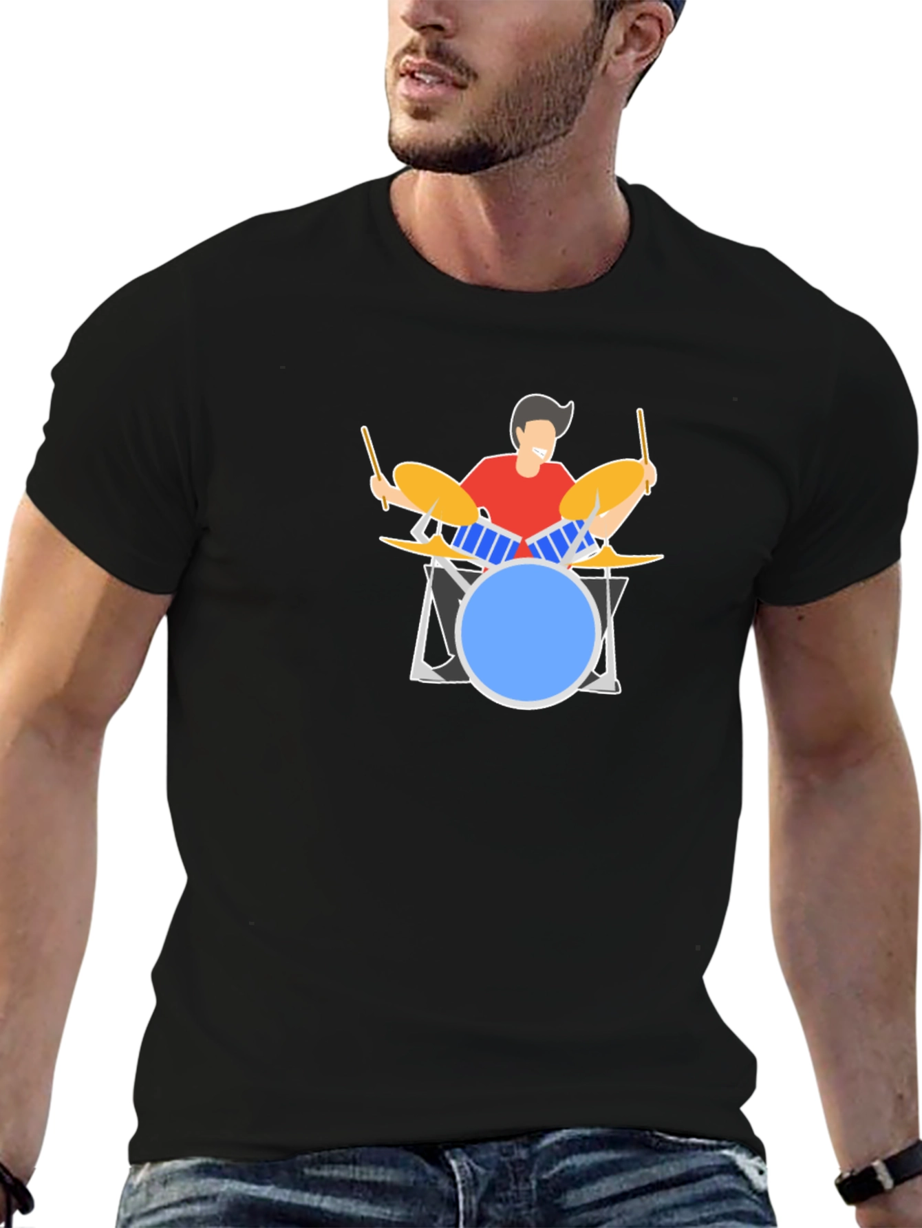 Drummer Graphic Tee - Music Lover Gift