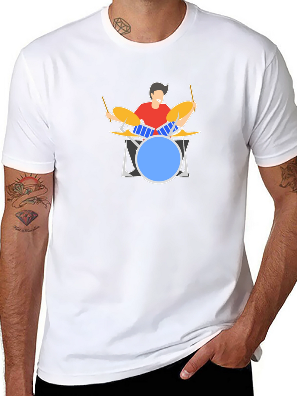 Drummer Graphic Tee - Music Lover Gift