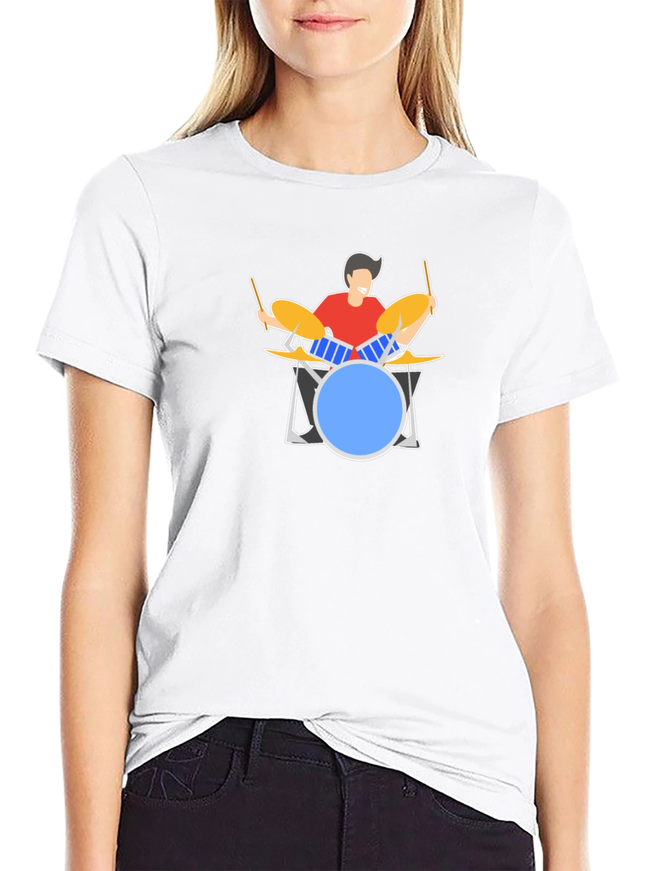 Drummer Graphic Tee - Music Lover Gift