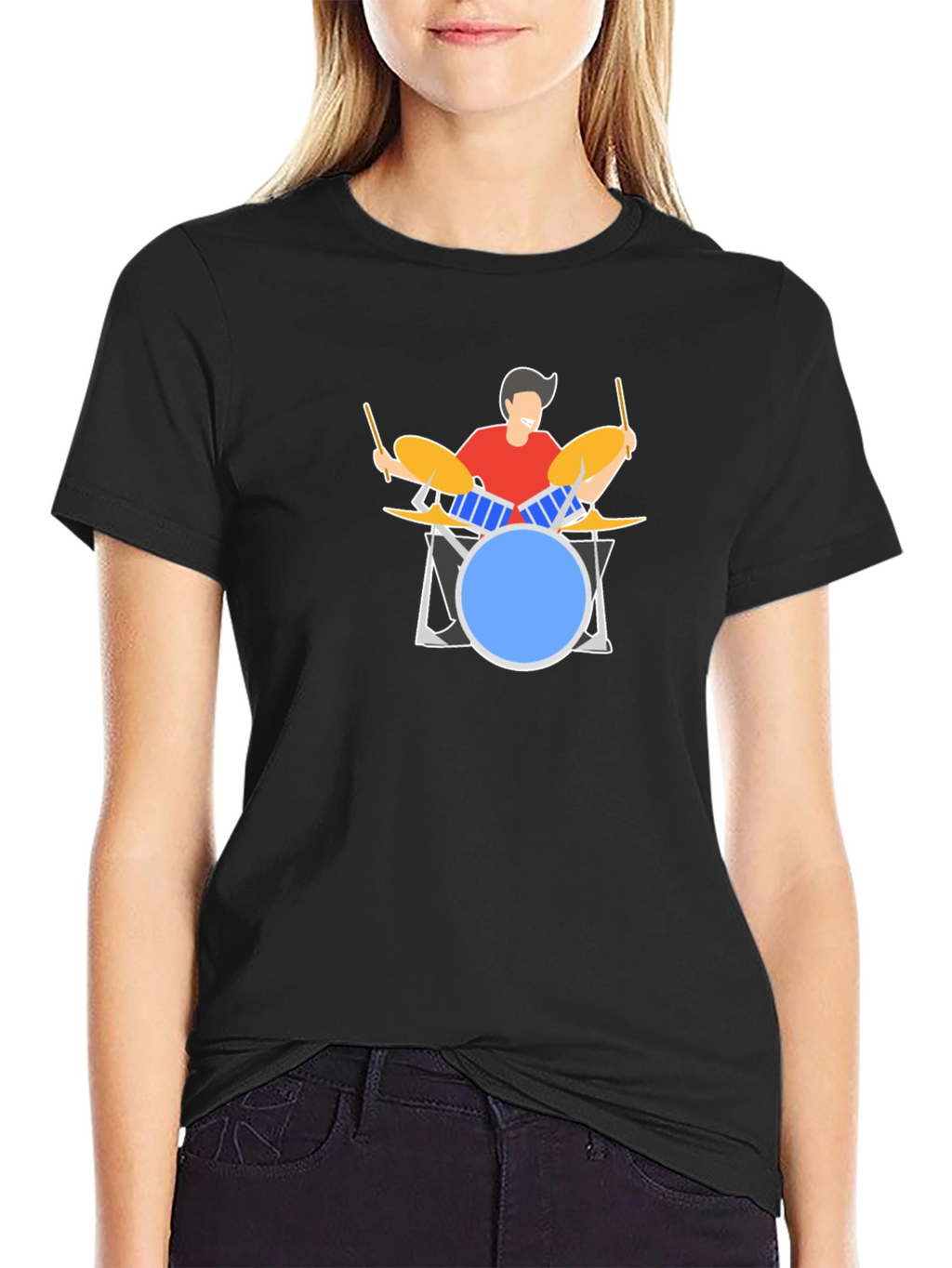 Drummer Graphic Tee - Music Lover Gift