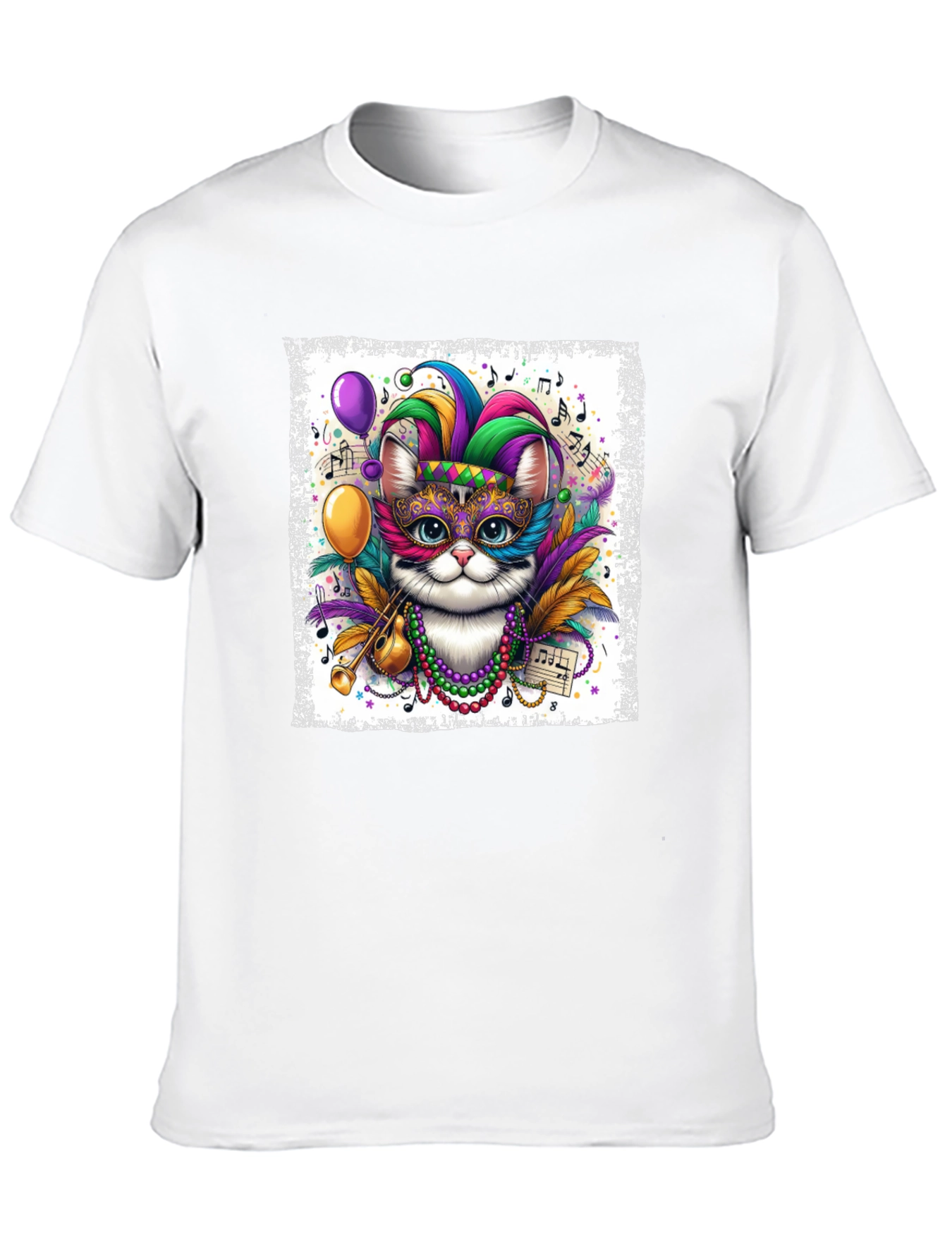 Mardi Gras Cat T-Shirt