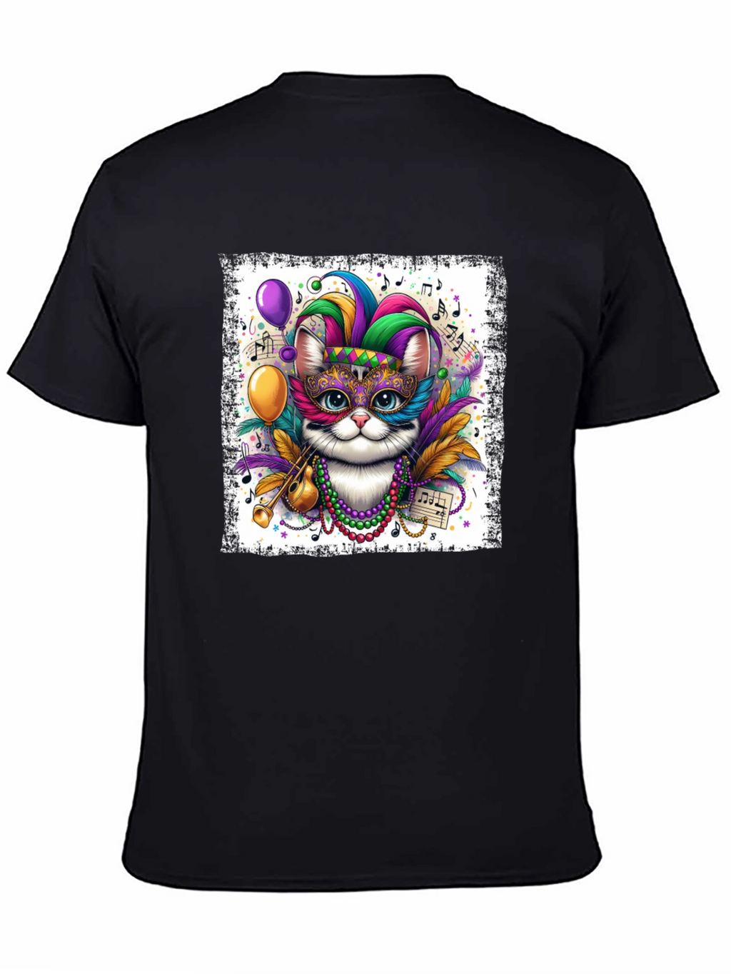 Mardi Gras Cat T-Shirt