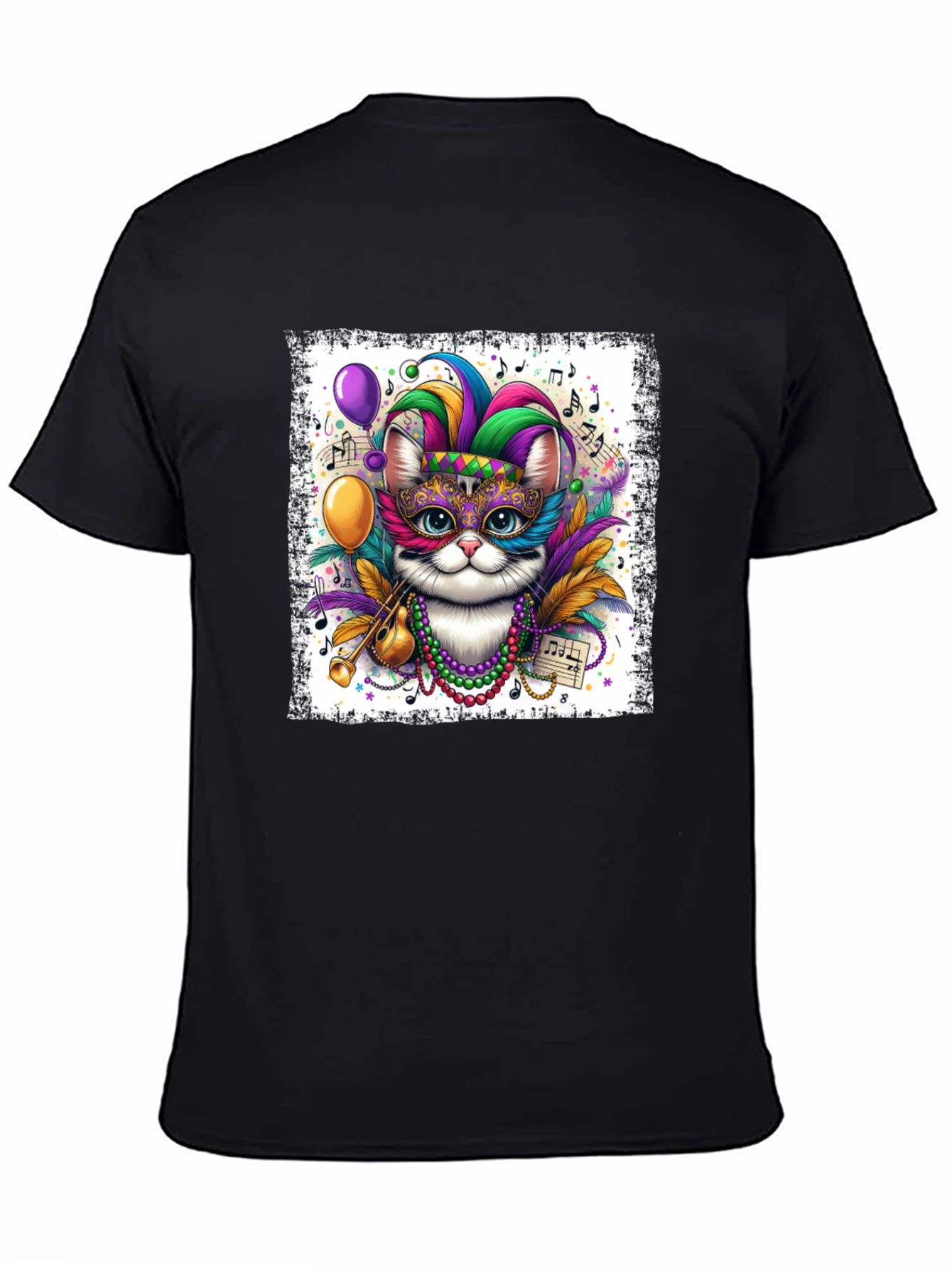 Mardi Gras Cat T-Shirt