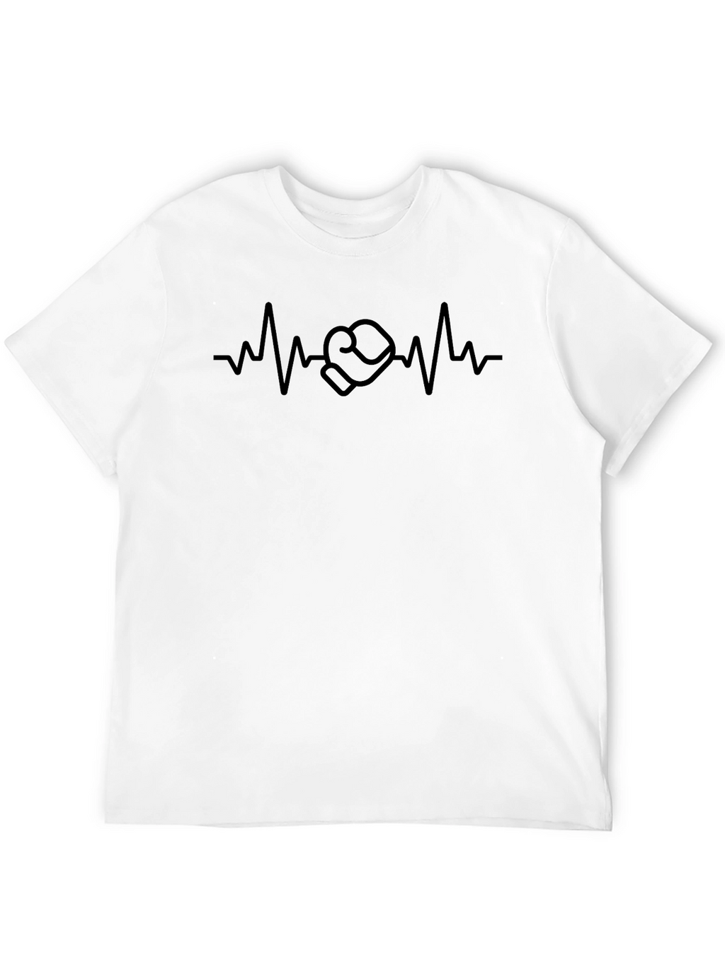 Boxing Heartbeat Graphic Tee - Black