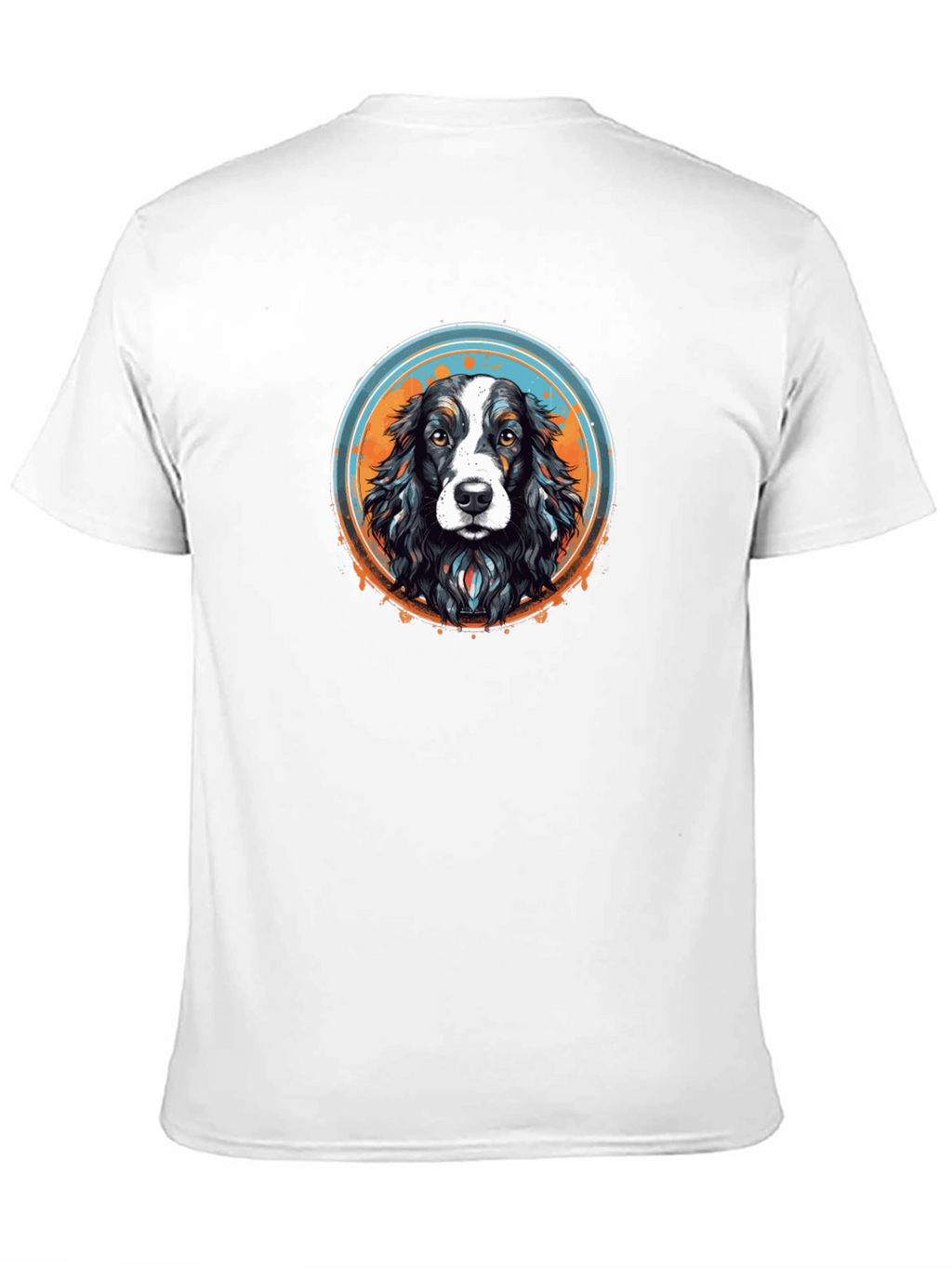 Dog Graphic T-Shirt - Black Crew Neck