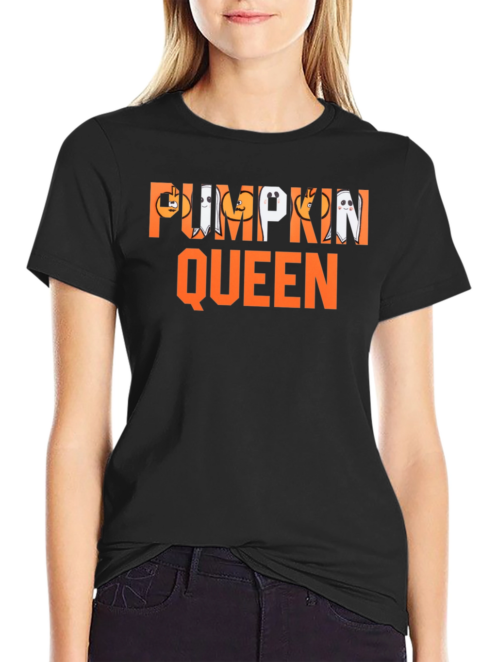 Pumpkin Queen Graphic T-Shirt Halloween Costume